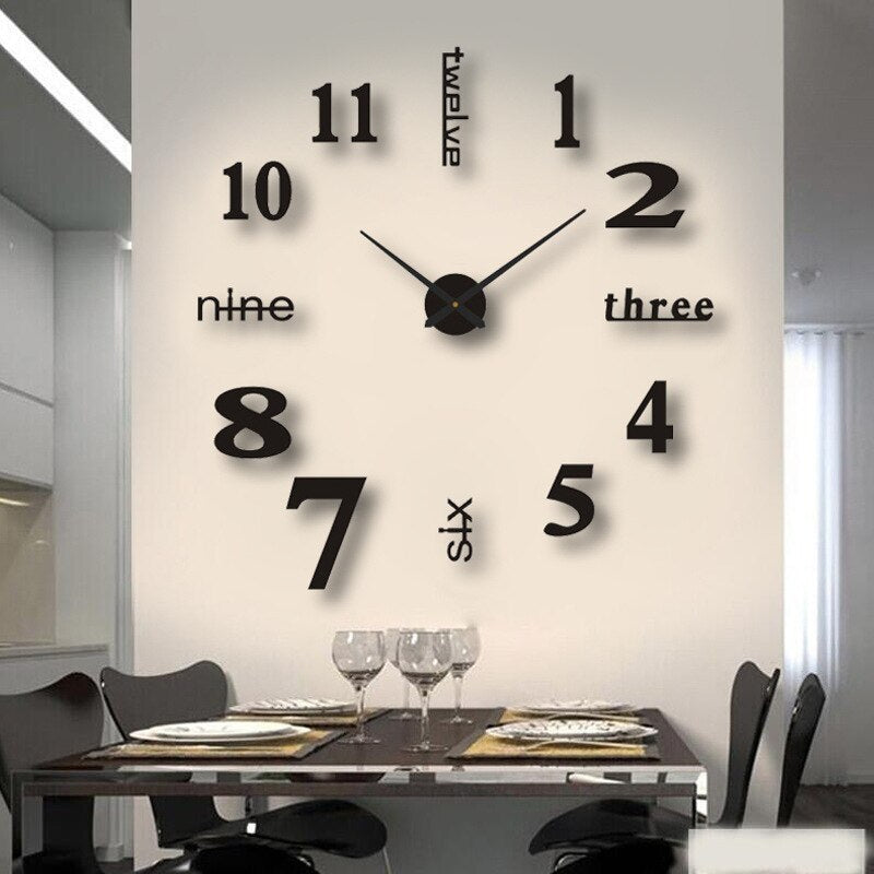 3D Creatieve Wandklok