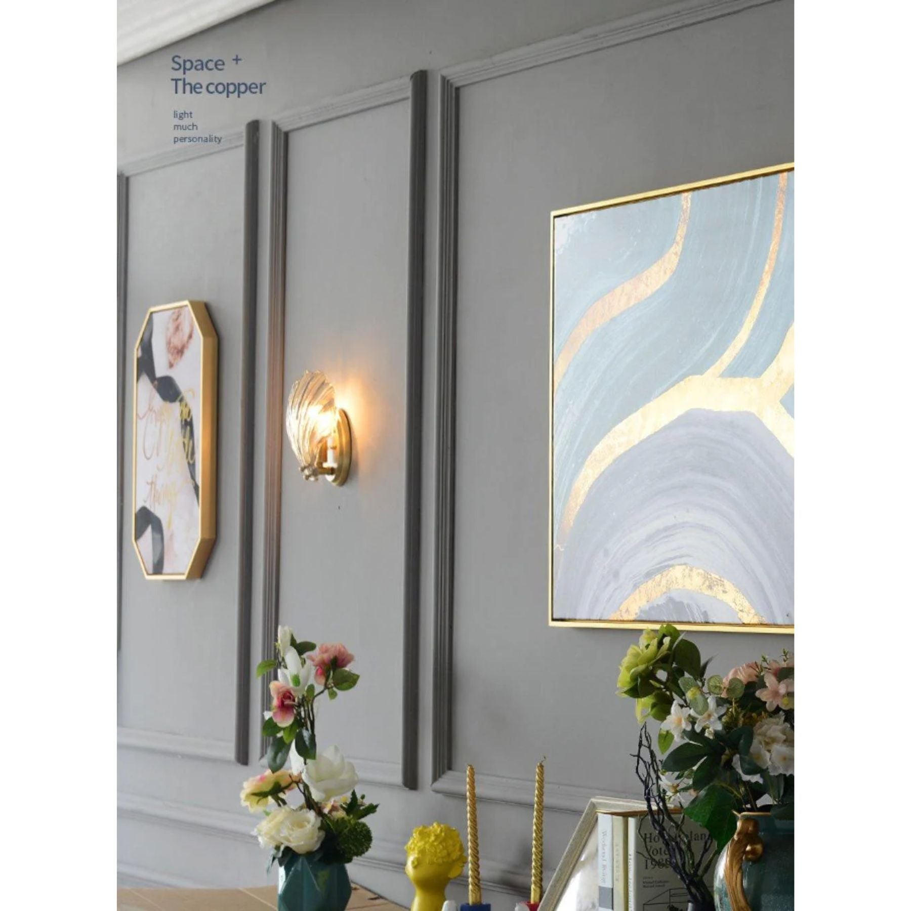 Sio Schelp Wandlamp