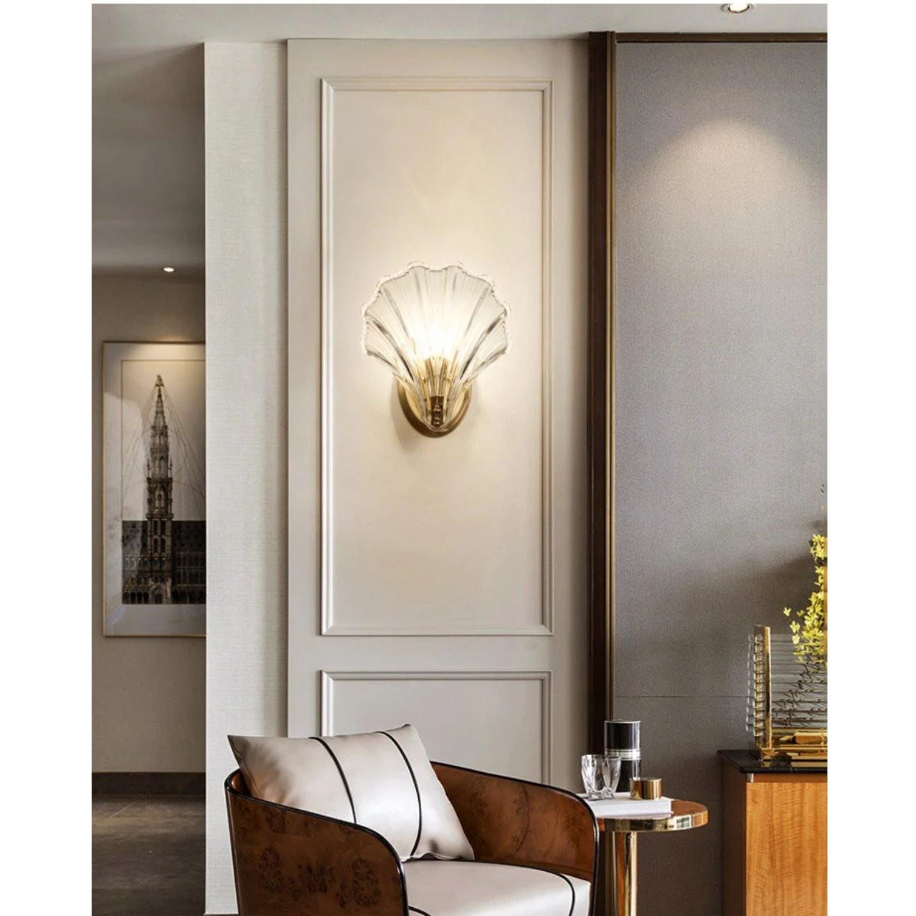 Sio Schelp Wandlamp