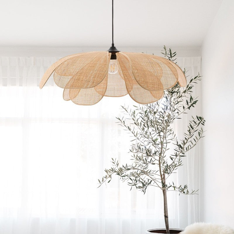 Petal Rattan Flower Hanglamp