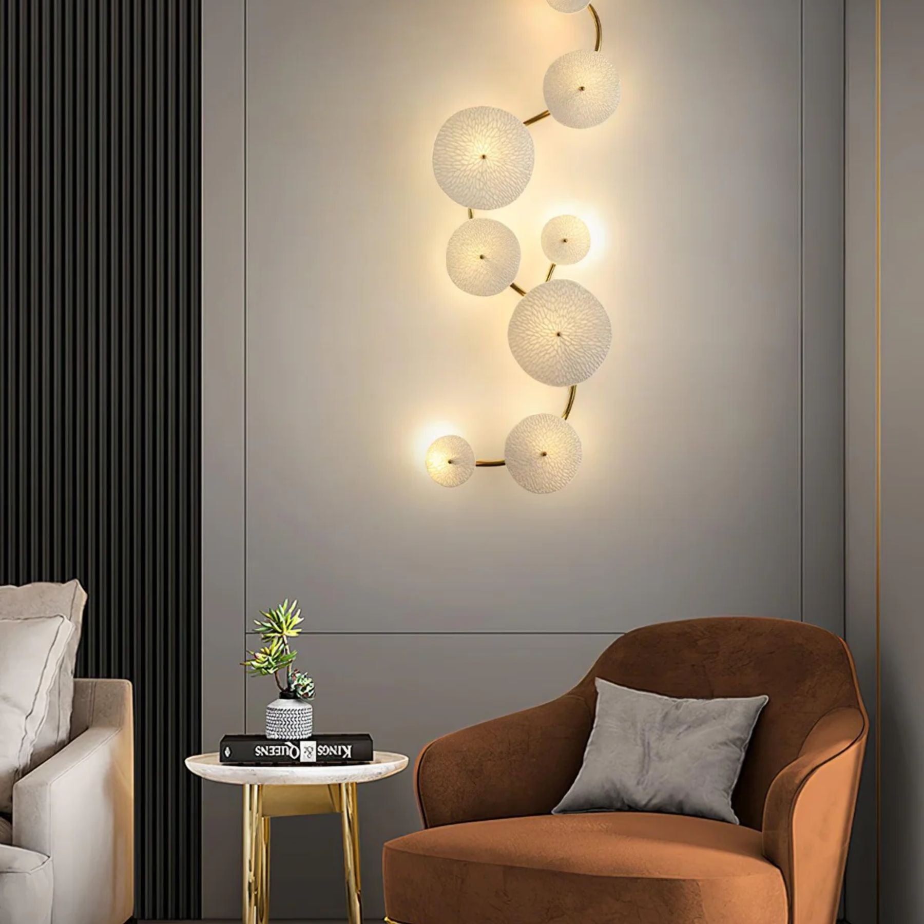 Lys Lotus Wandlamp