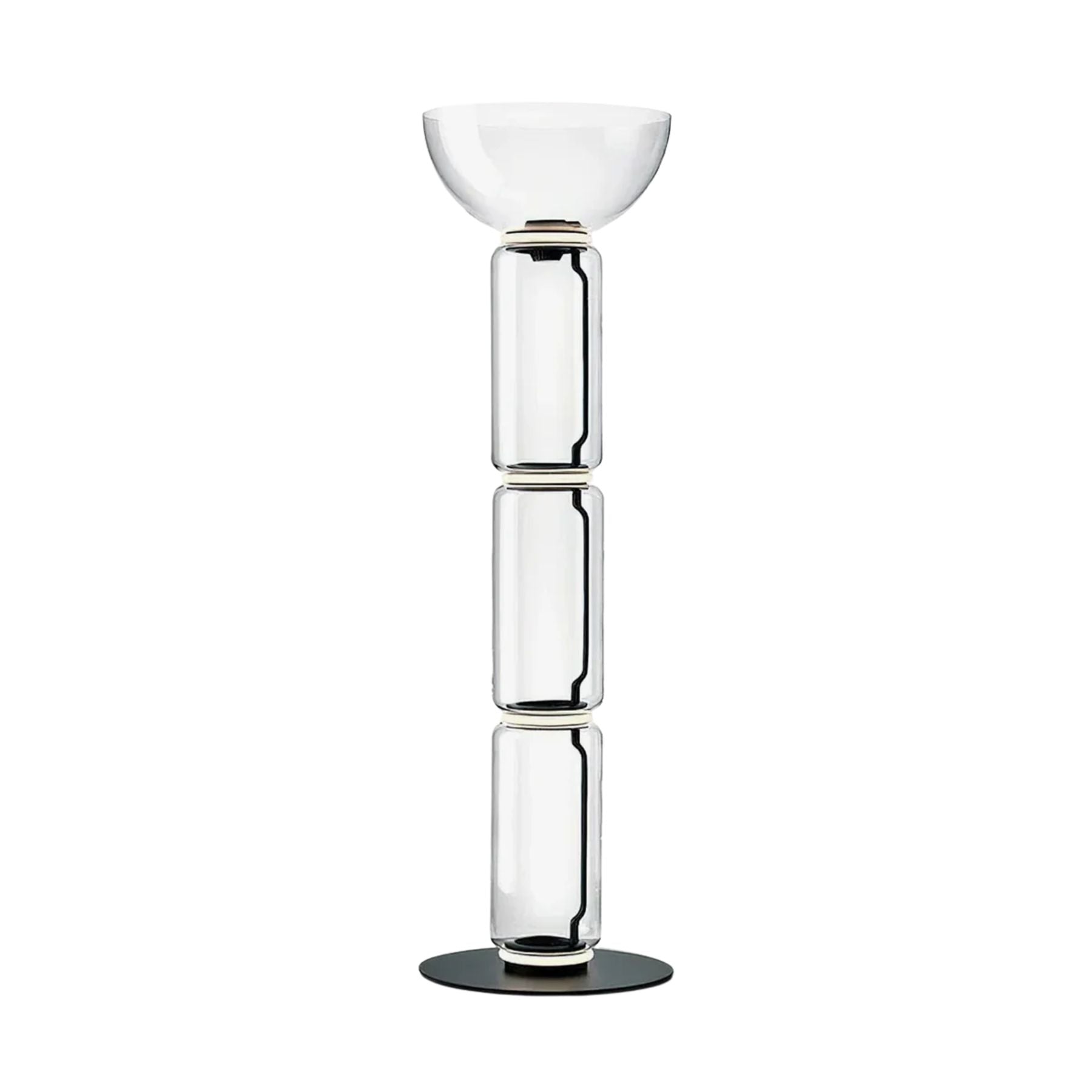 Teyylino Cilindrische Glazen Vloerlamp