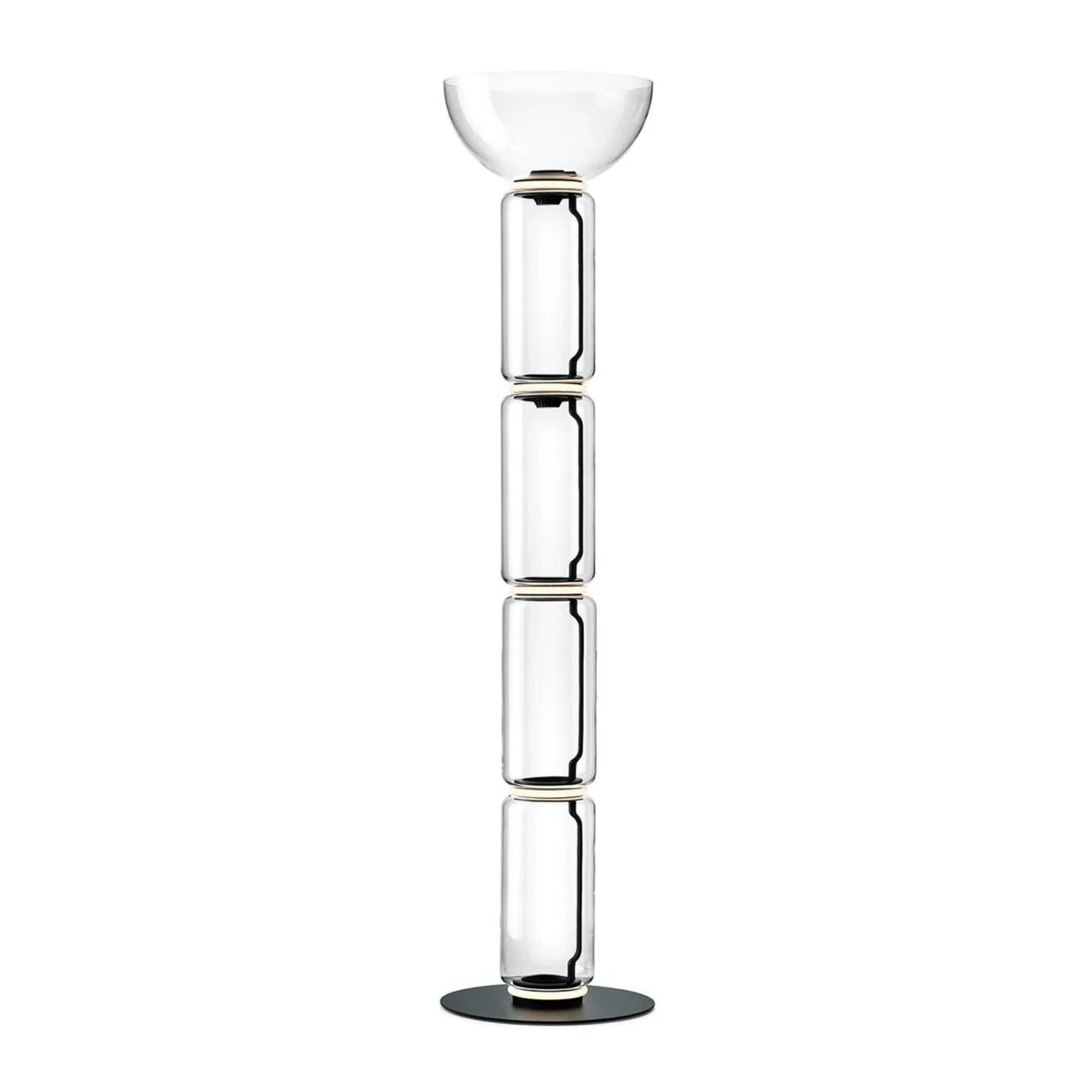 Teyylino Cilindrische Glazen Vloerlamp