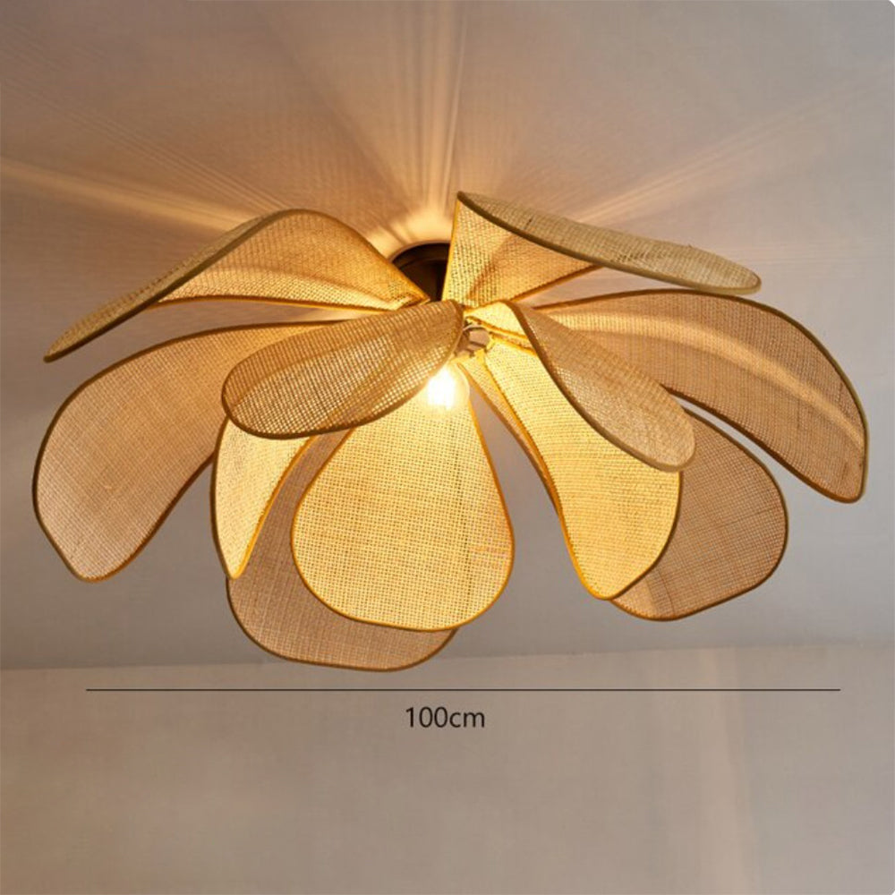 Petal Rattan Flower Hanglamp