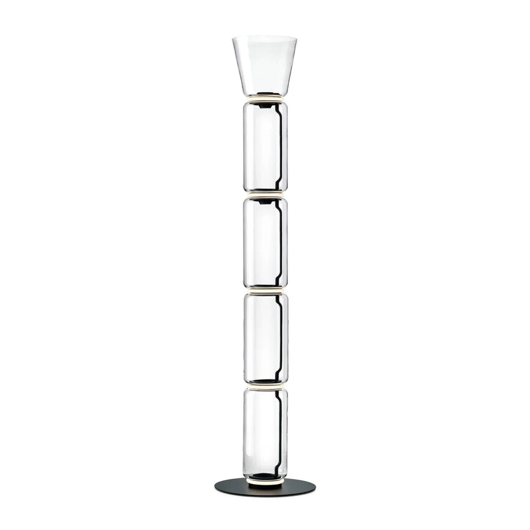 Teyylino Cilindrische Glazen Vloerlamp