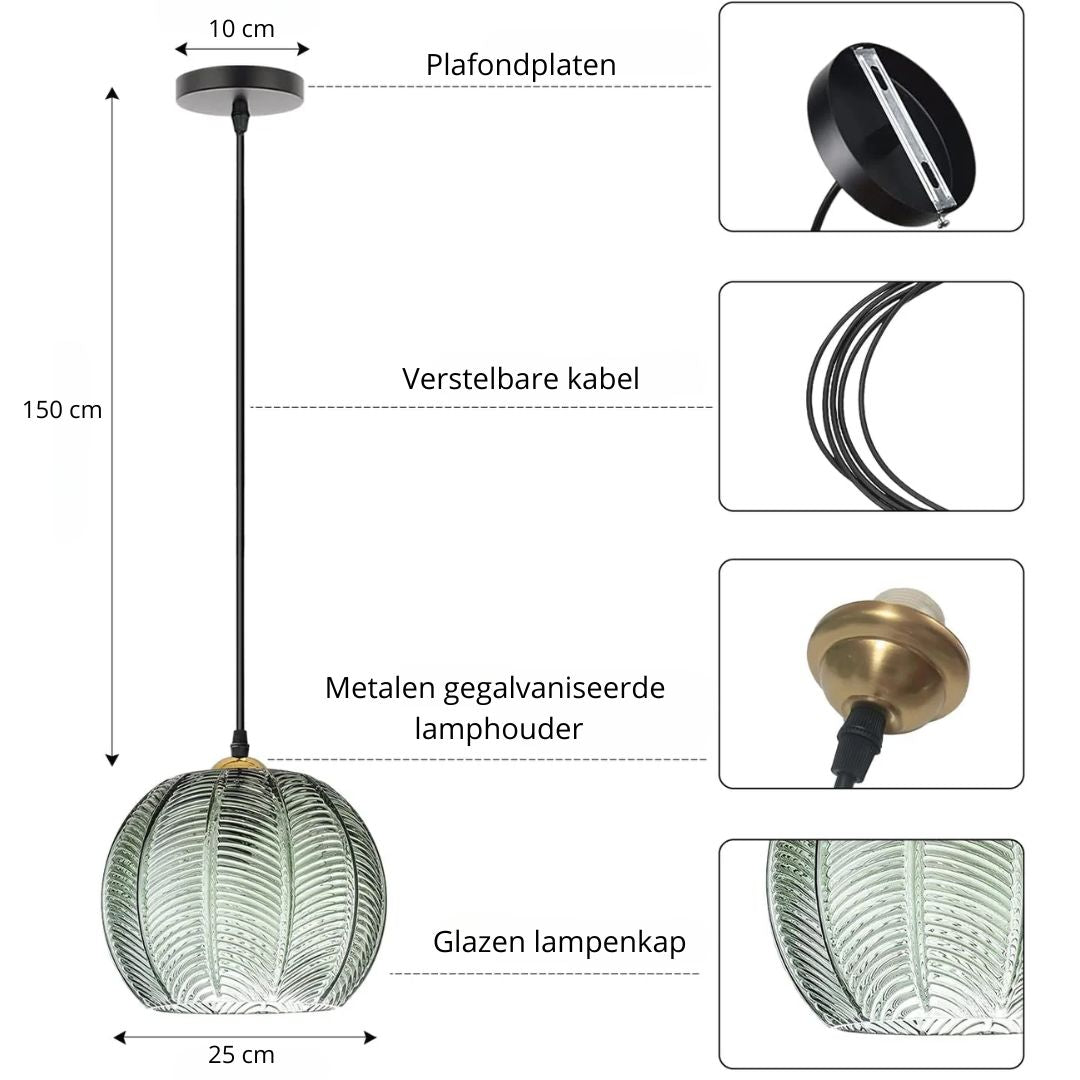 Cassiell Bladpatroon Hanglamp
