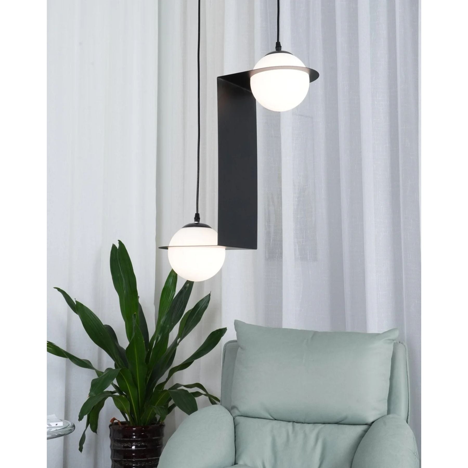 Byron Zwarte Designer Hanglamp