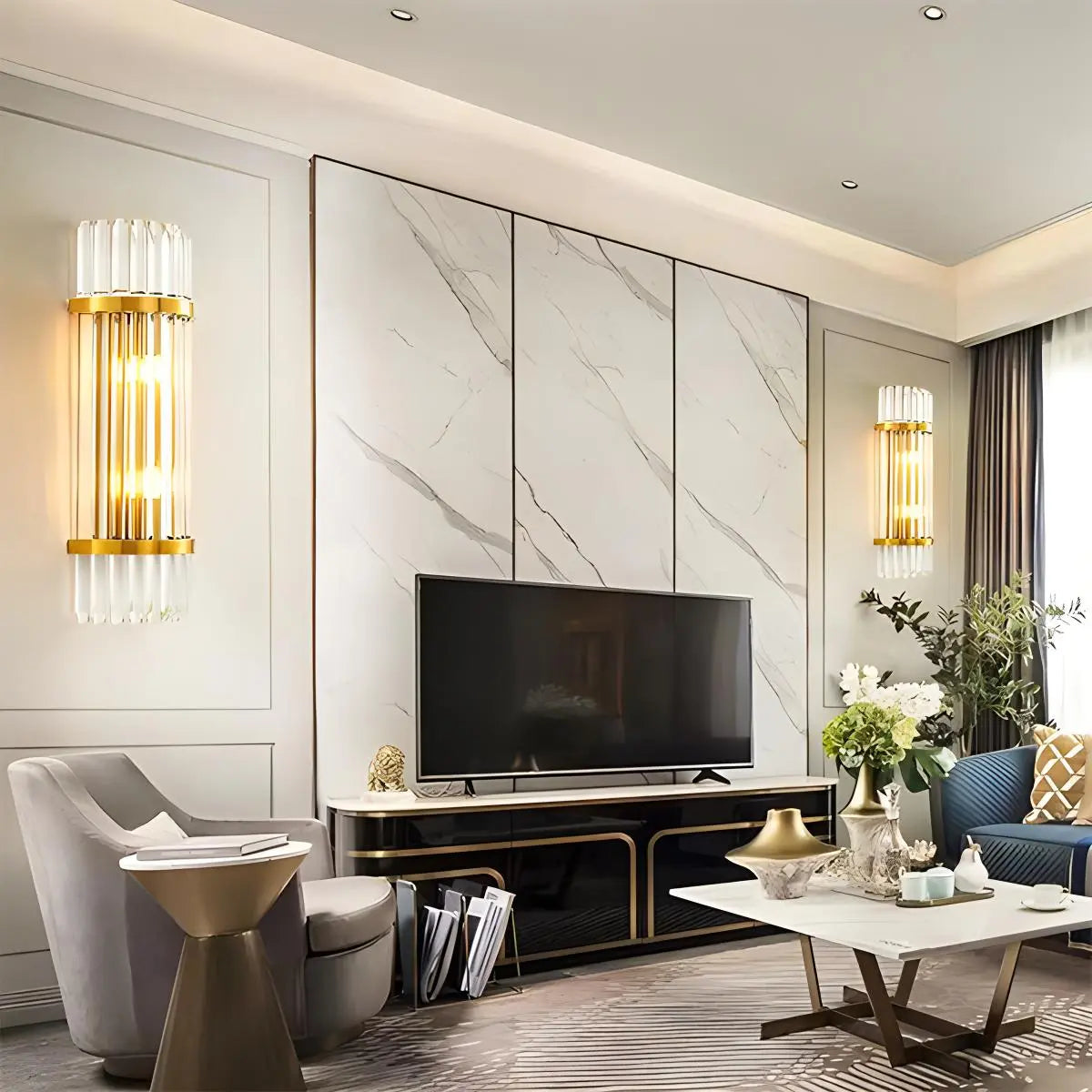 Virlen Kristal Wandlamp
