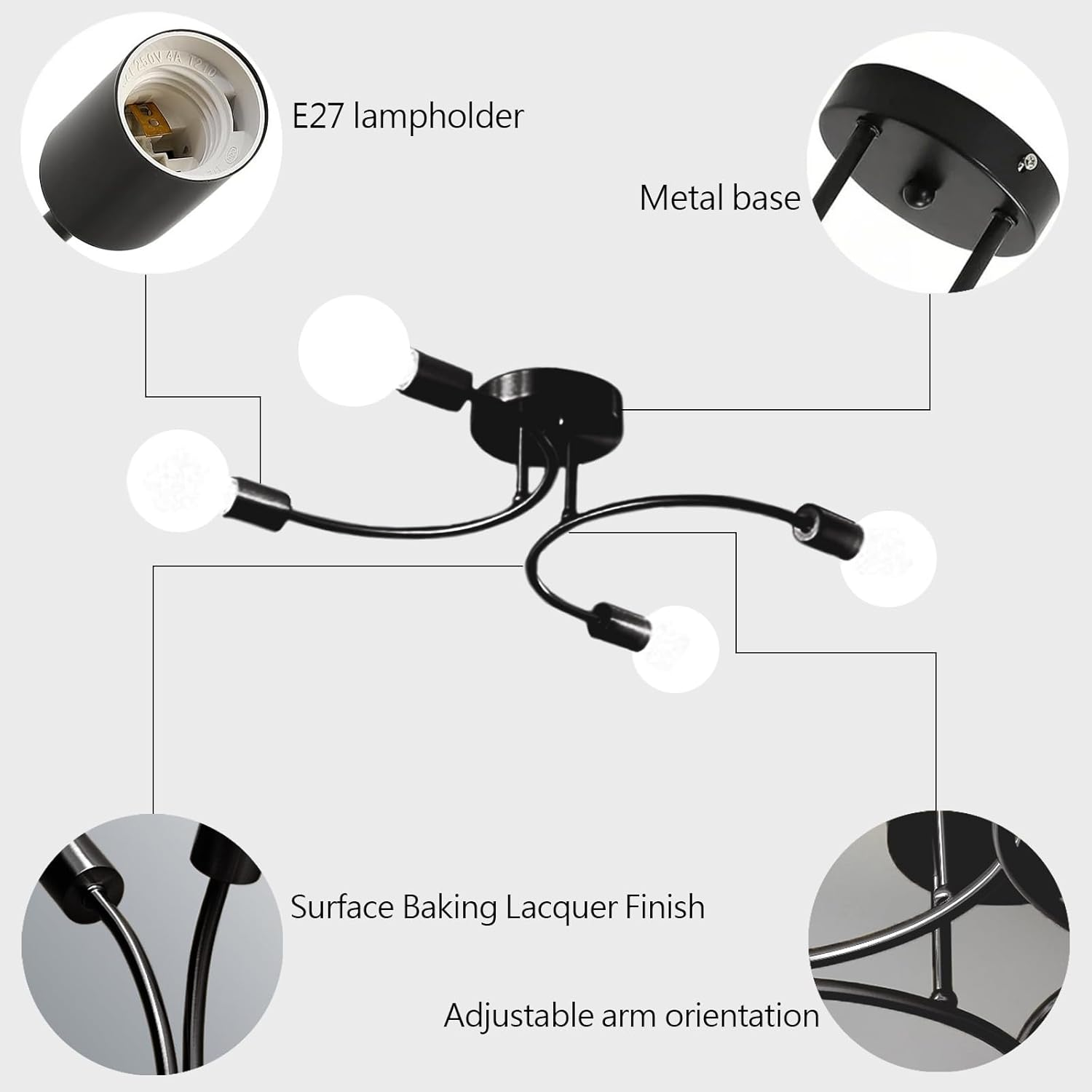 Lazeza Plafondlamp