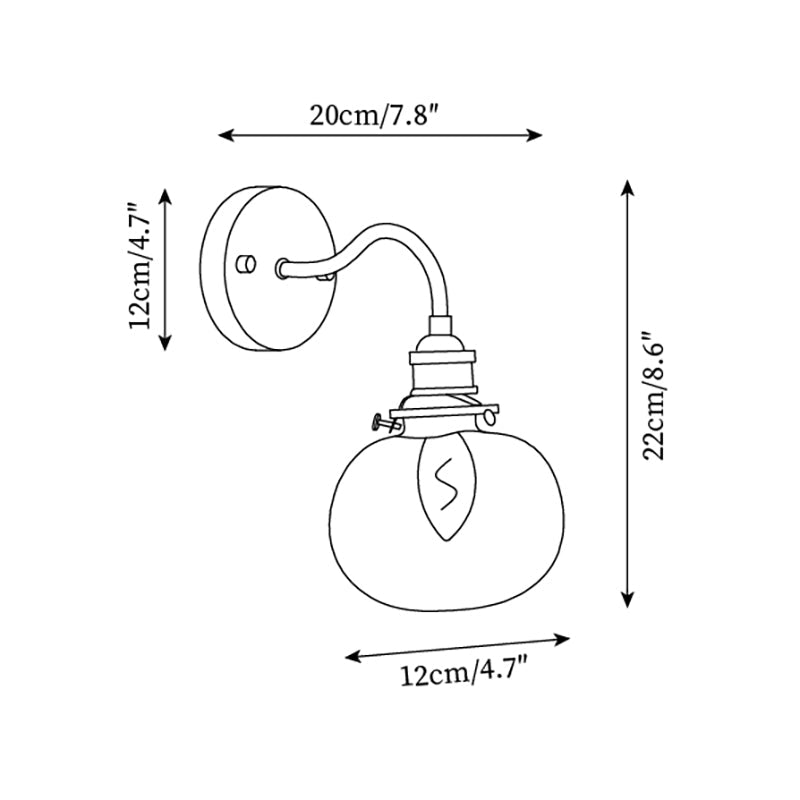 Lampada da parete Loeaza