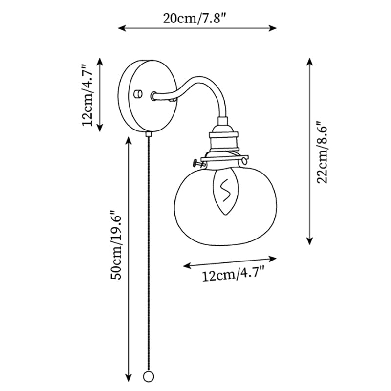Lampada da parete Loeaza