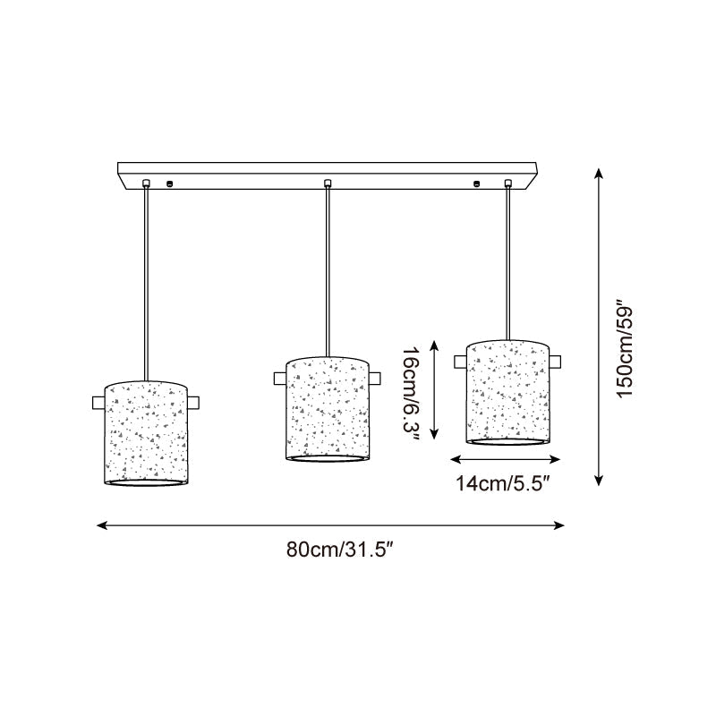 Cereboza Natuursteen Hanglamp