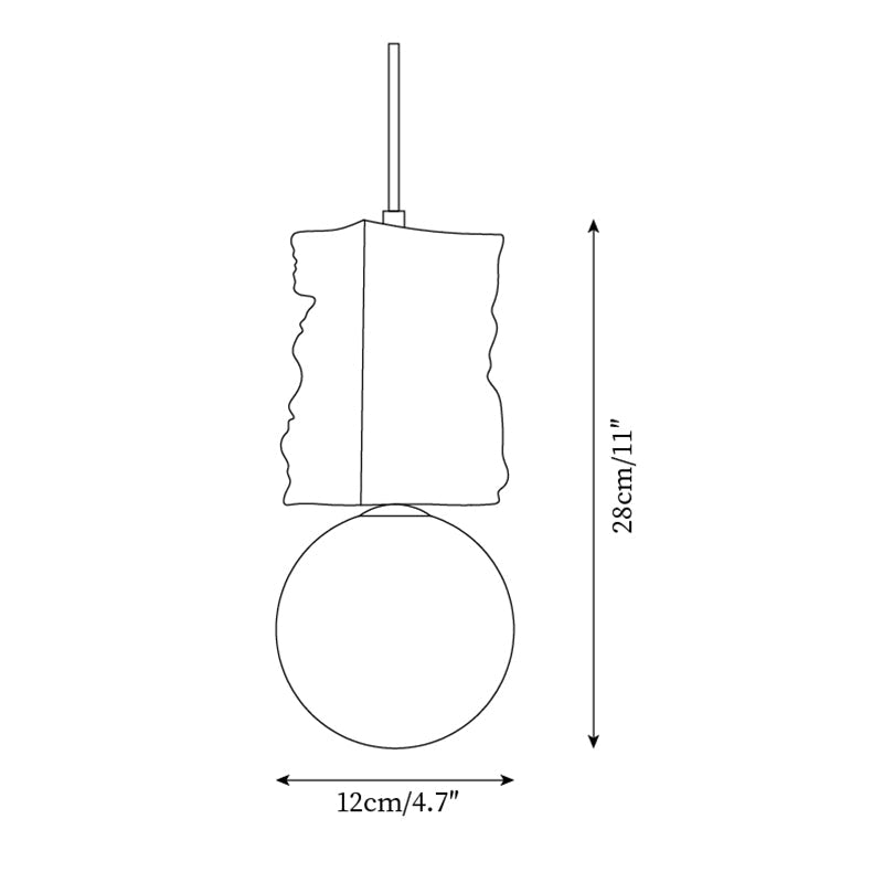 Gebroken Streenontwerp Hanglamp