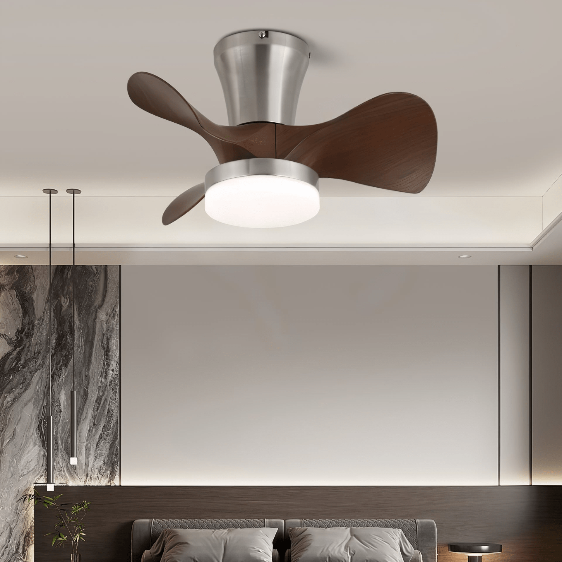 Lentavo LED Mini Plafondventilator