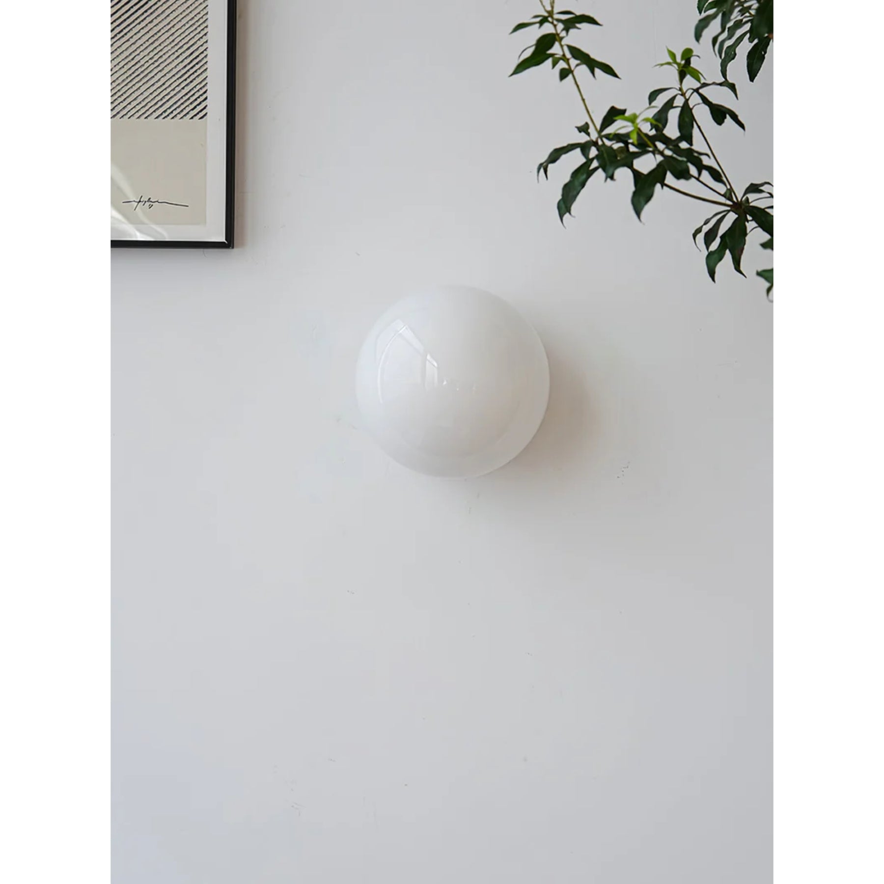 Glazen Mini-bol Wandlamp