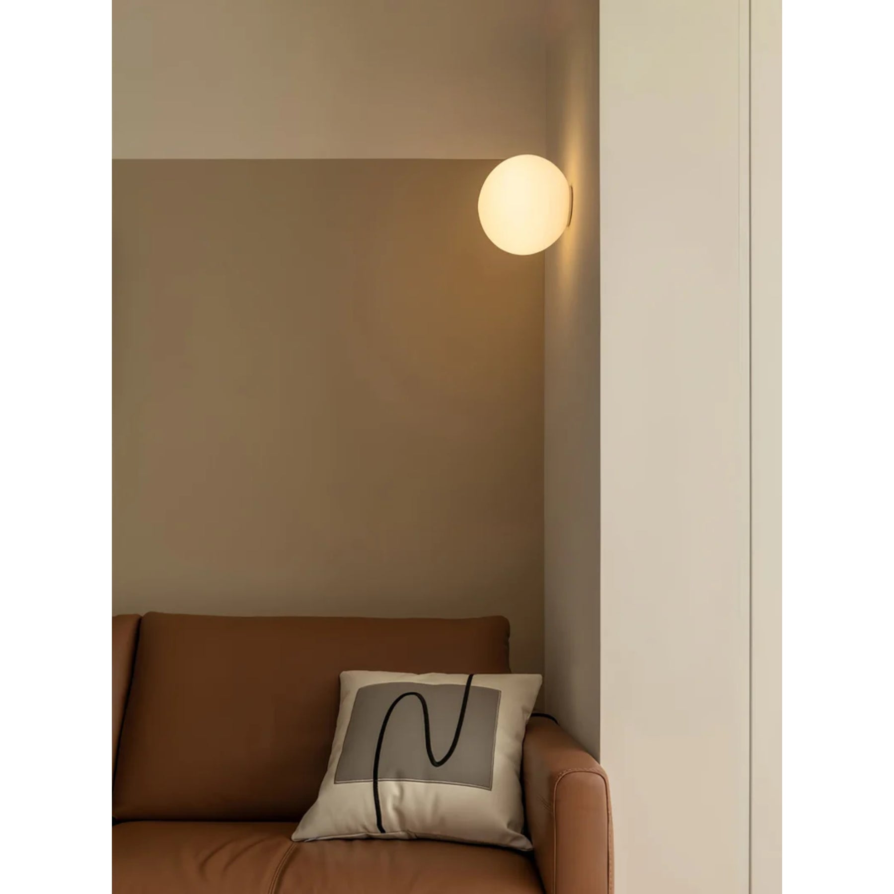 Glazen Mini-bol Wandlamp