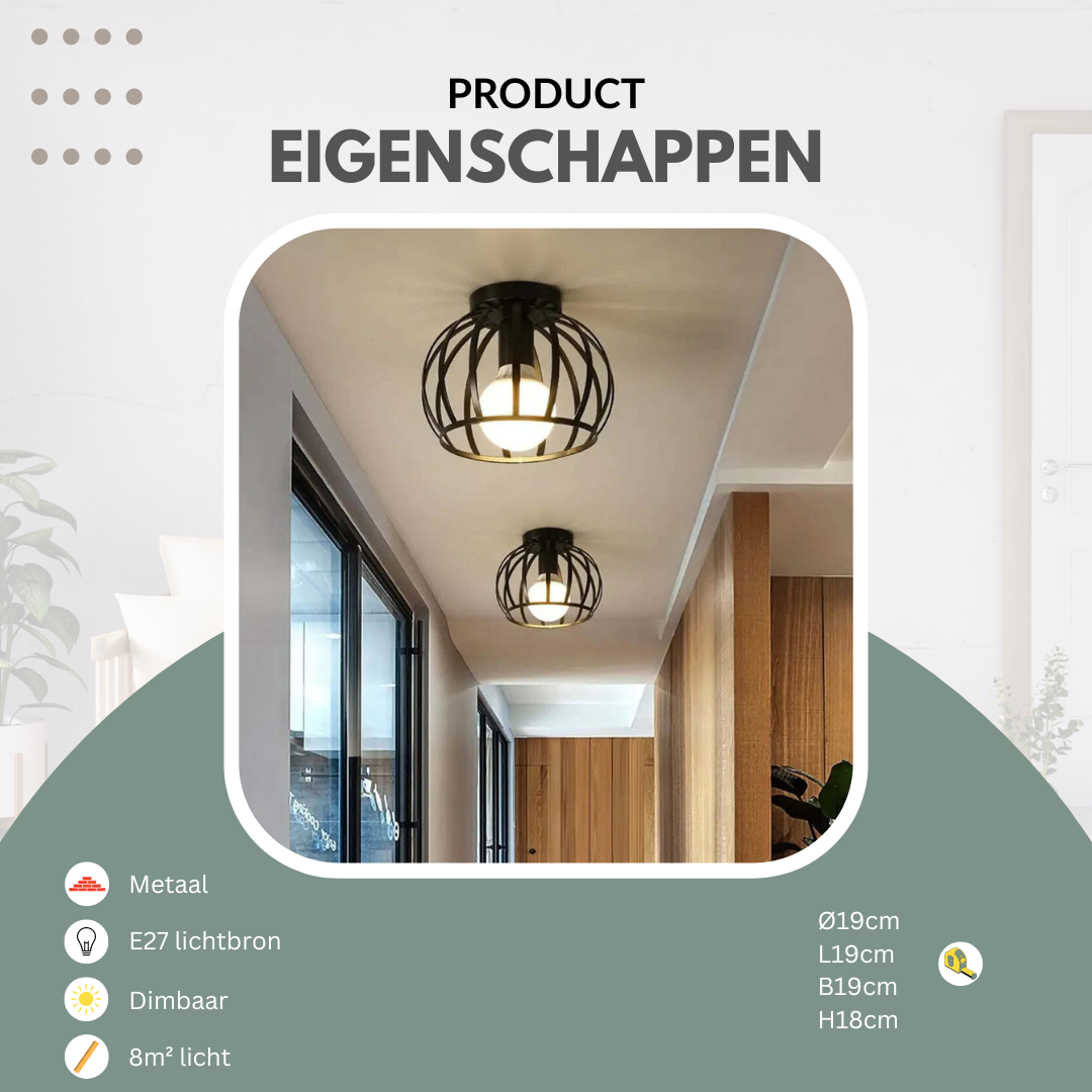 Cascan Industriële Plafondlamp
