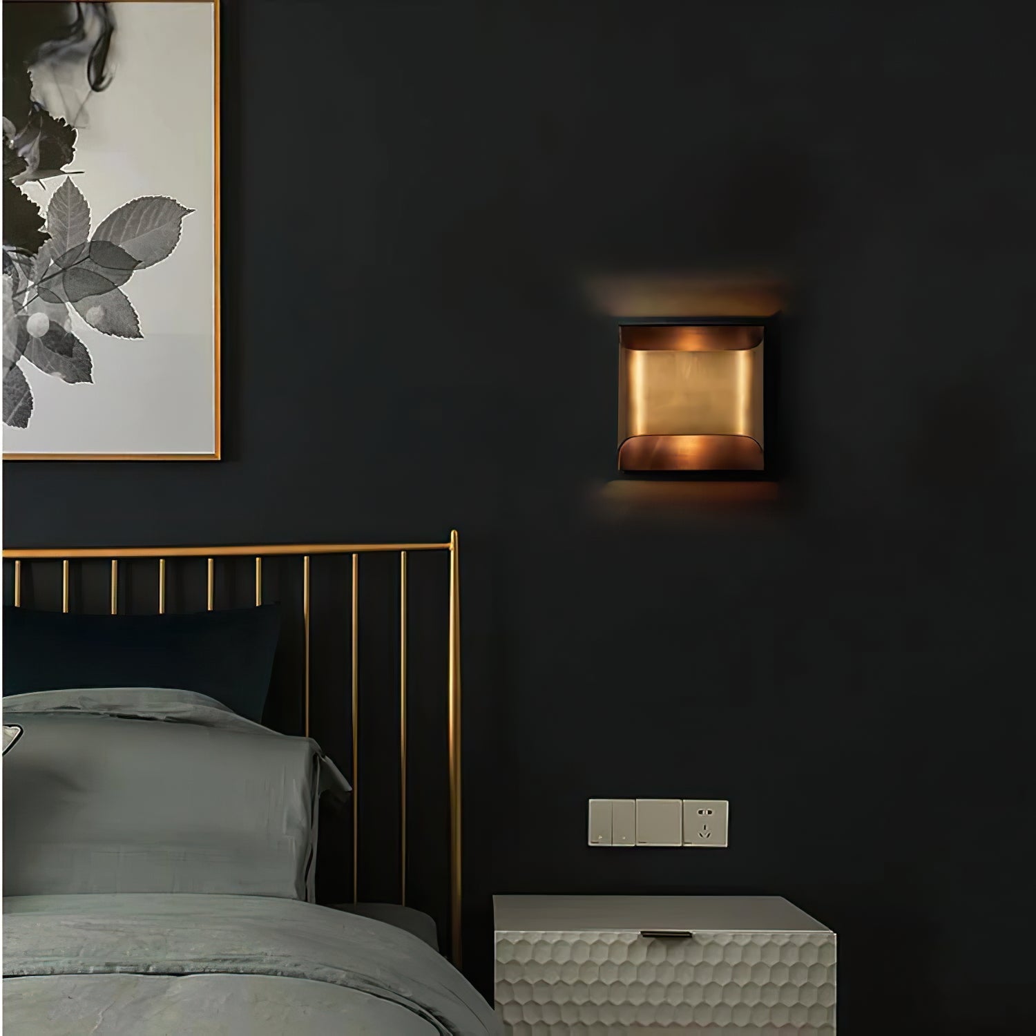 Lelo Messing Wandlamp