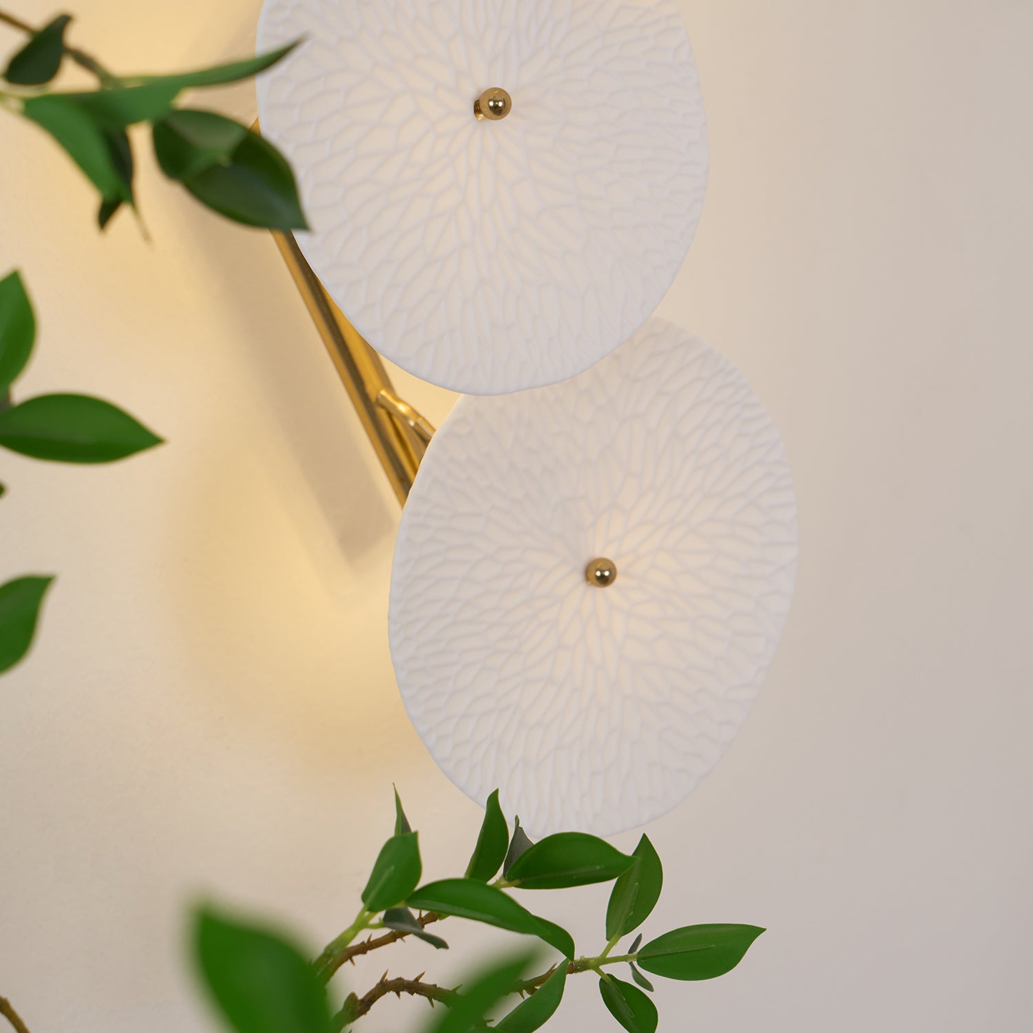 Lys Lotus Wandlamp