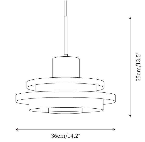 Aranova Gelaagde Hanglamp
