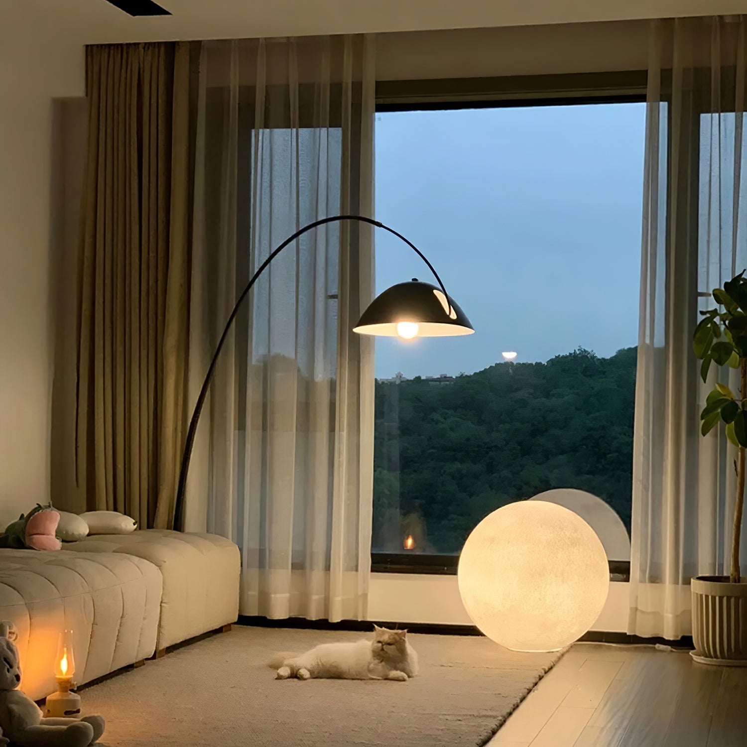 Lumza Maanvorm Vloerlamp