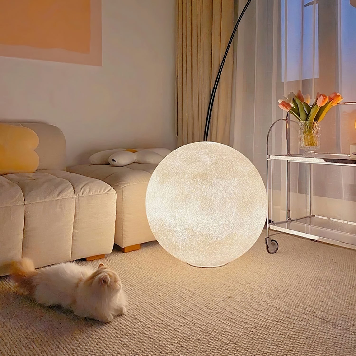 Lumza Maanvorm Vloerlamp