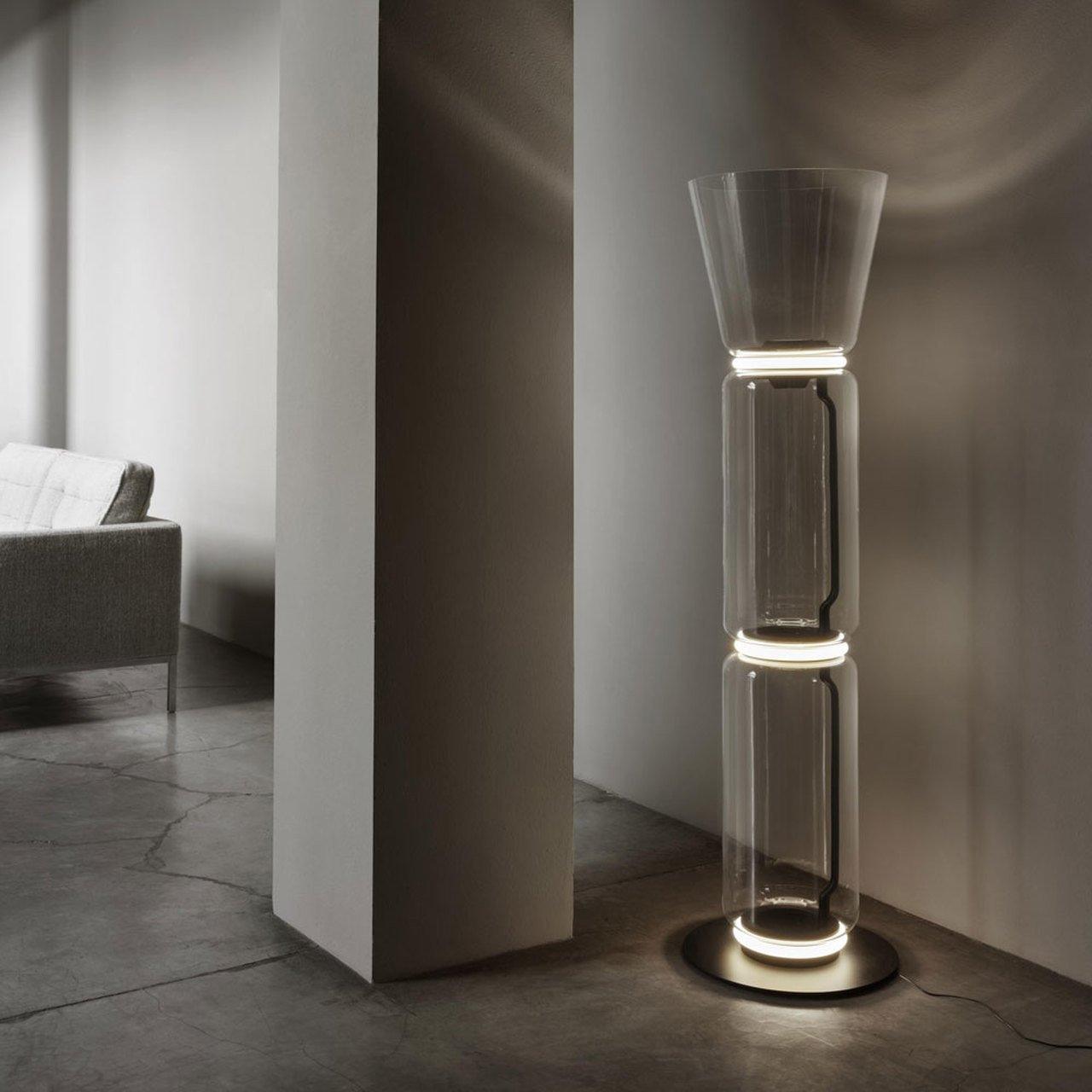 Teyylino Cilindrische Glazen Vloerlamp