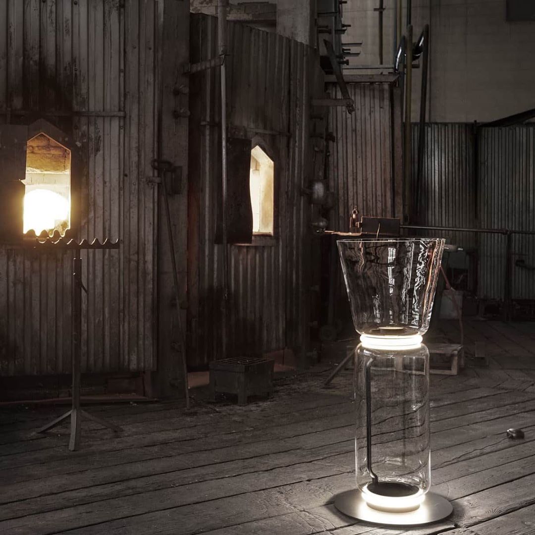 Teyylino Cilindrische Glazen Vloerlamp