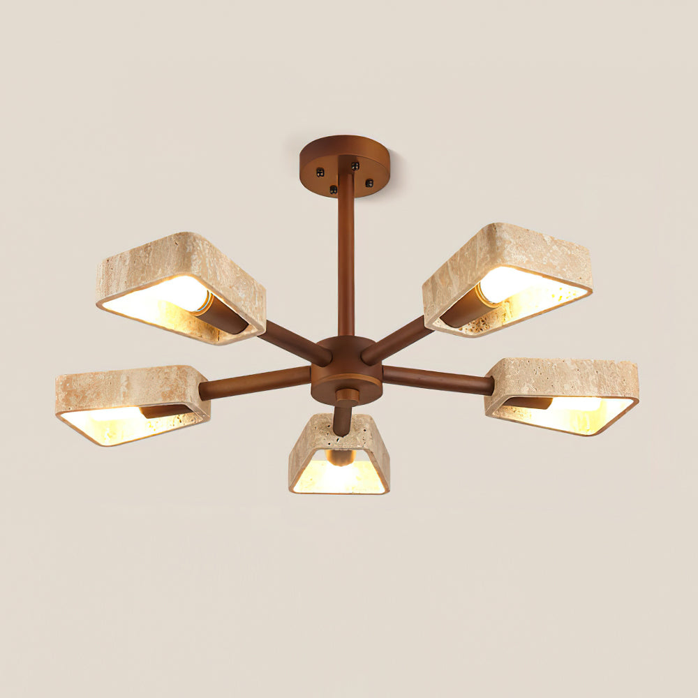 Welton Natuursteen Plafondlamp