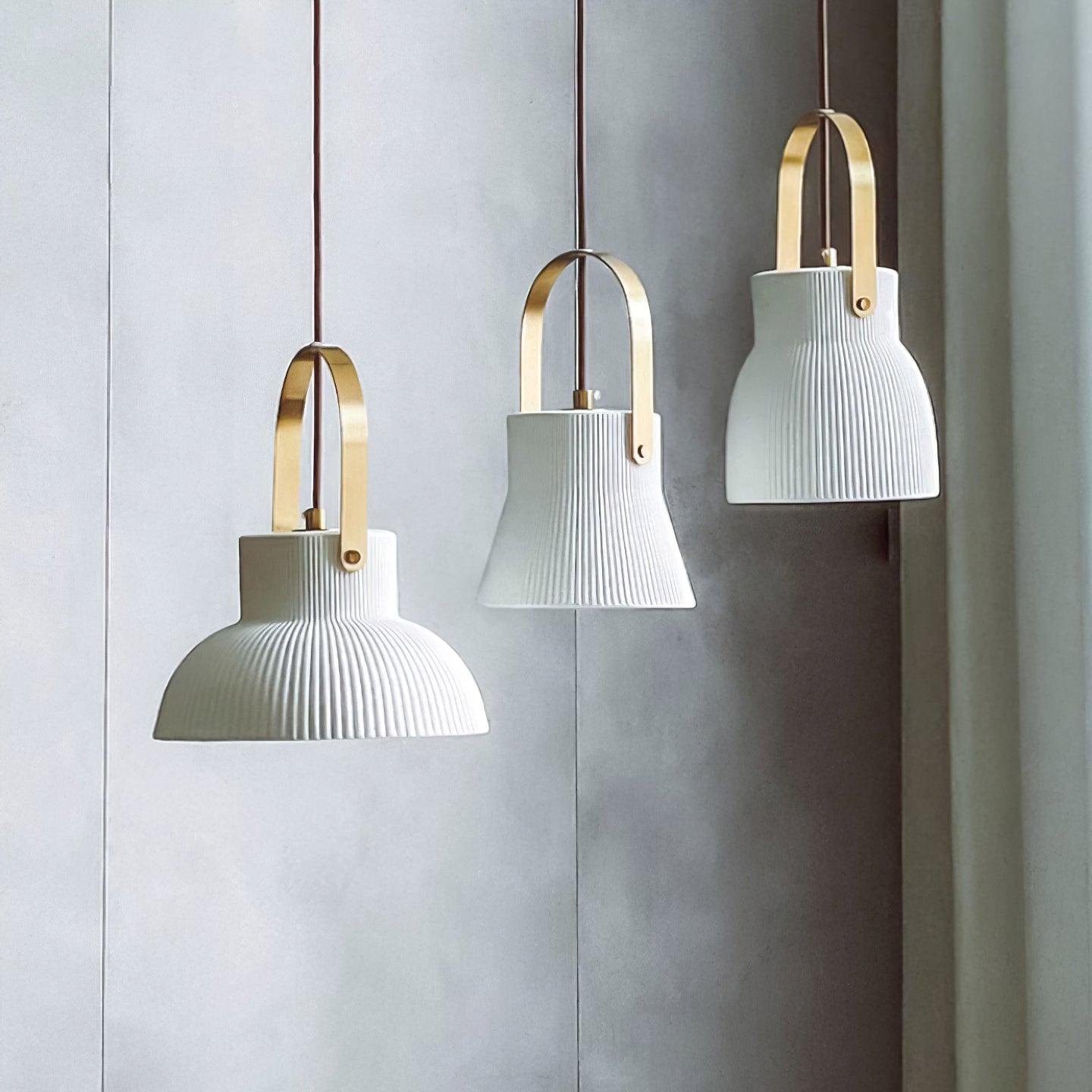 Keramische Ribvorm Hanglamp