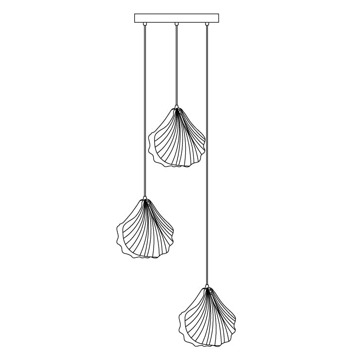 Nalina Schelpvorm Hanglamp