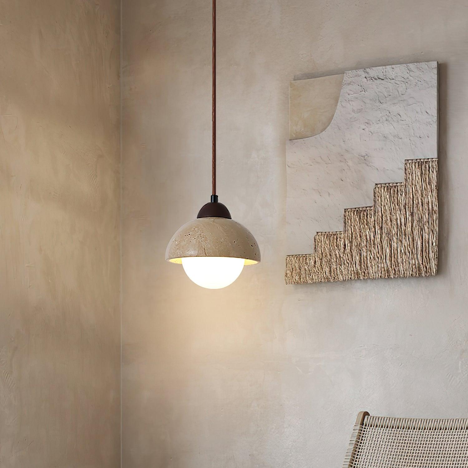 Delvoro Travertijn Hanglamp