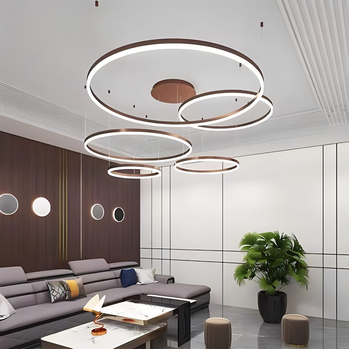 Circora Gelaagde Ringvorm Hanglamp