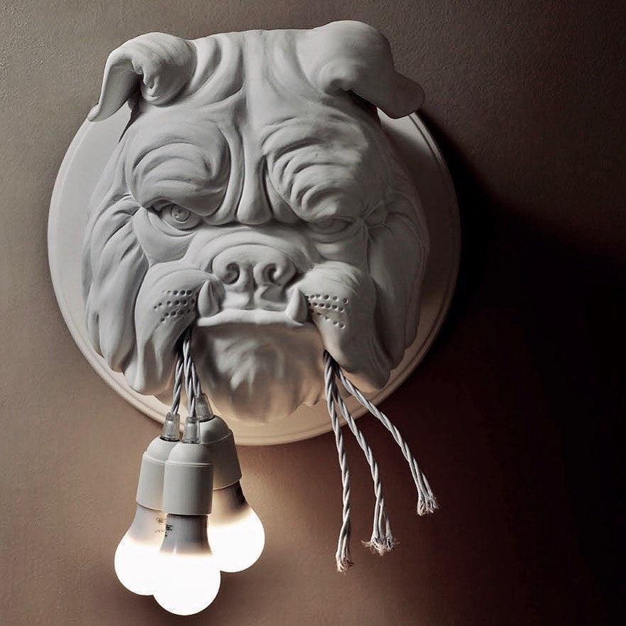 Bulldog Wandlamp