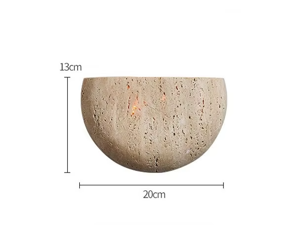 Wobeku Natuursteen Wandlamp