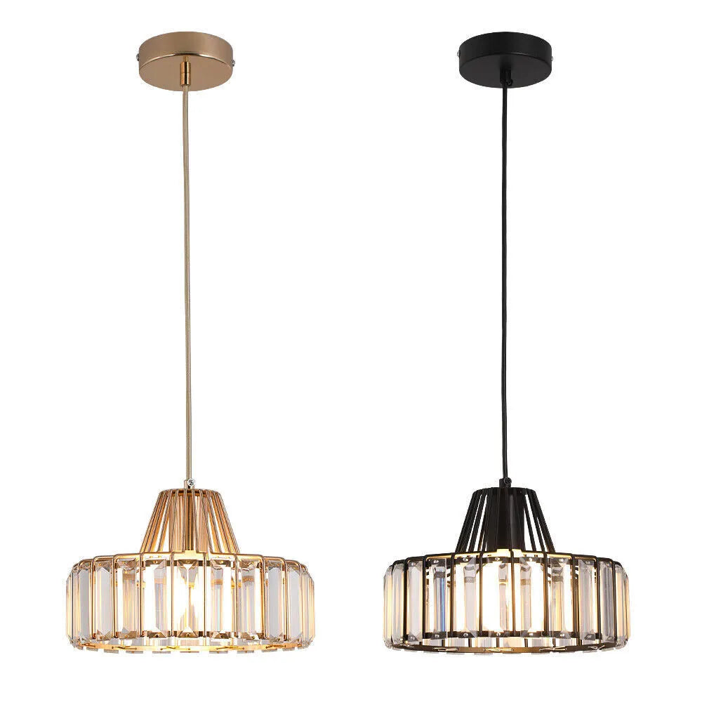 Zwarte Kristal Hanglamp