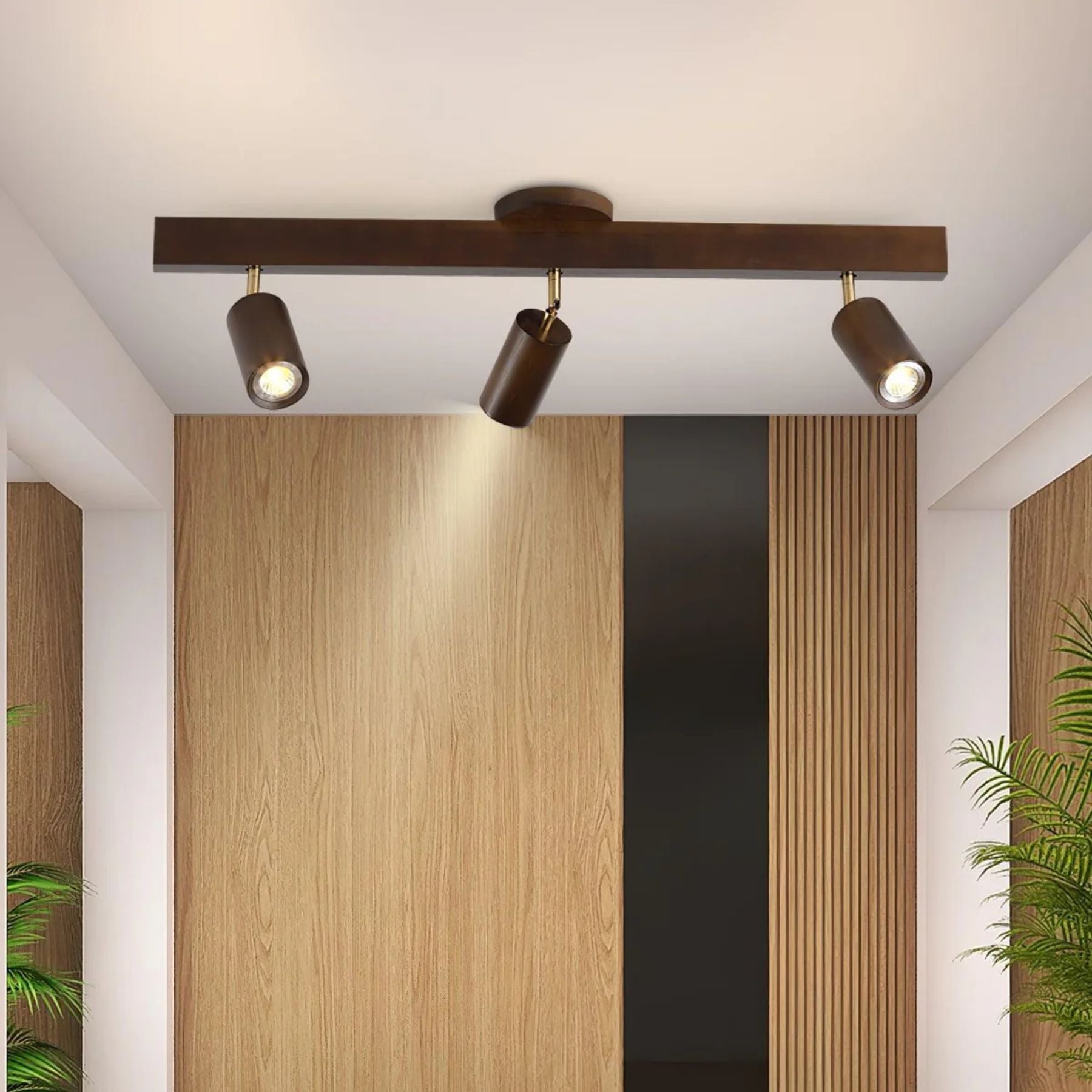 Lermo Houten Track Plafondlamp