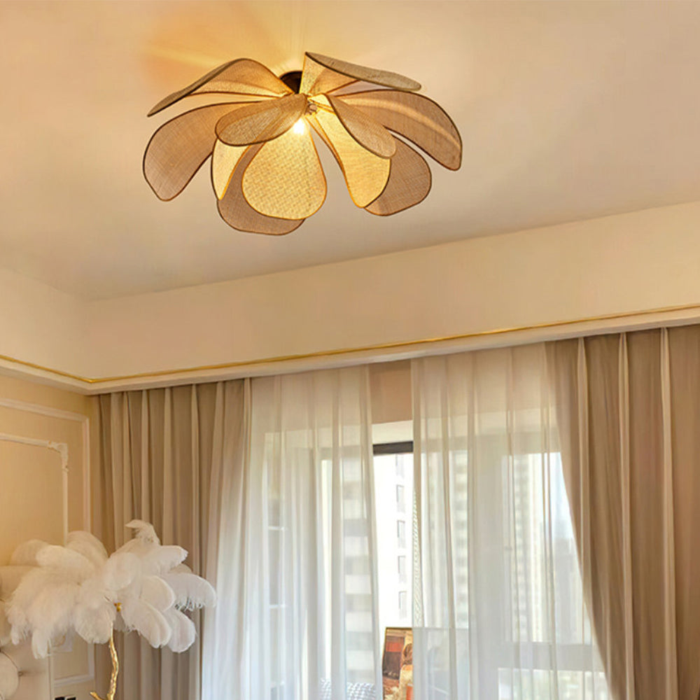 Petal Rattan Flower Hanglamp