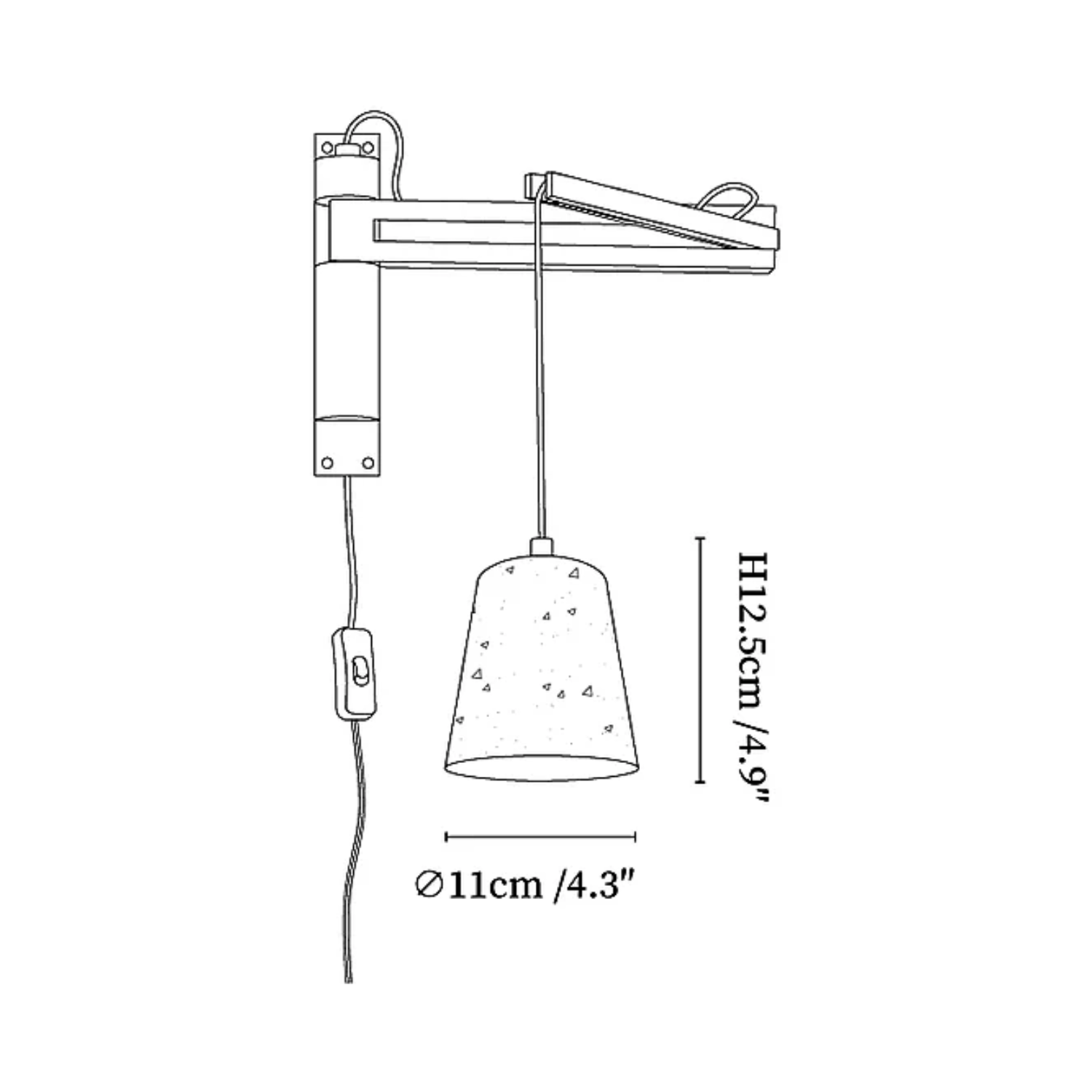 Melinoge Travertijn Wandlamp
