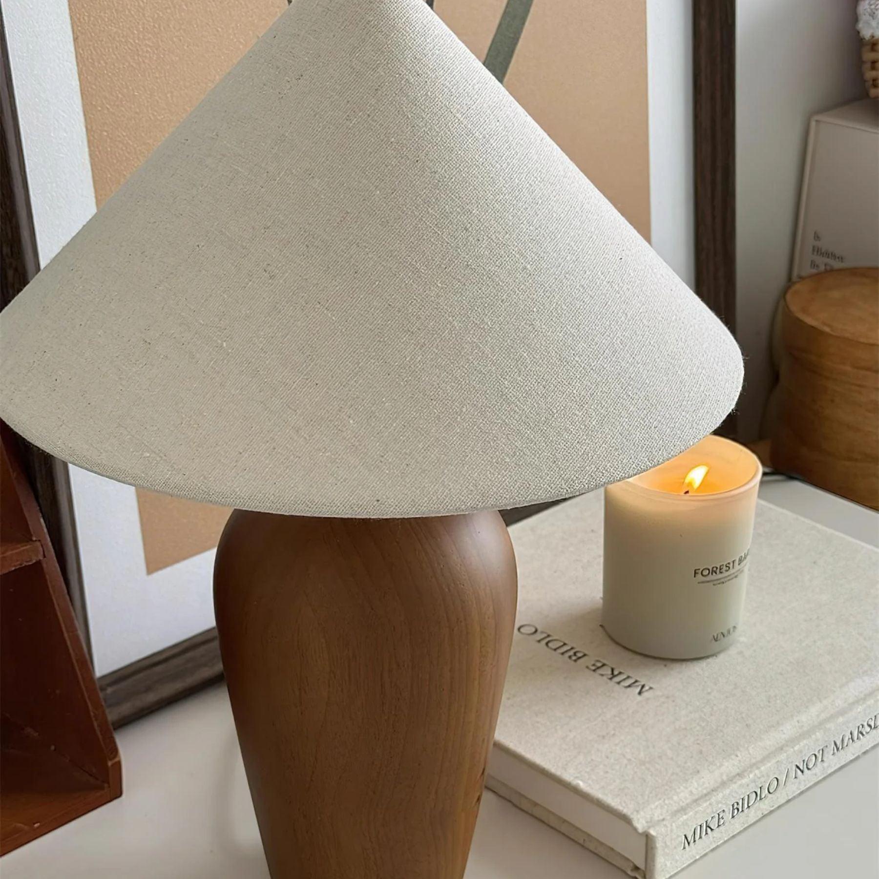 Brevo Lampada da Tavolo in Legno