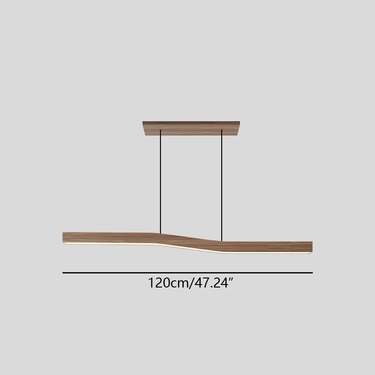 Waveline Houten Hanglamp