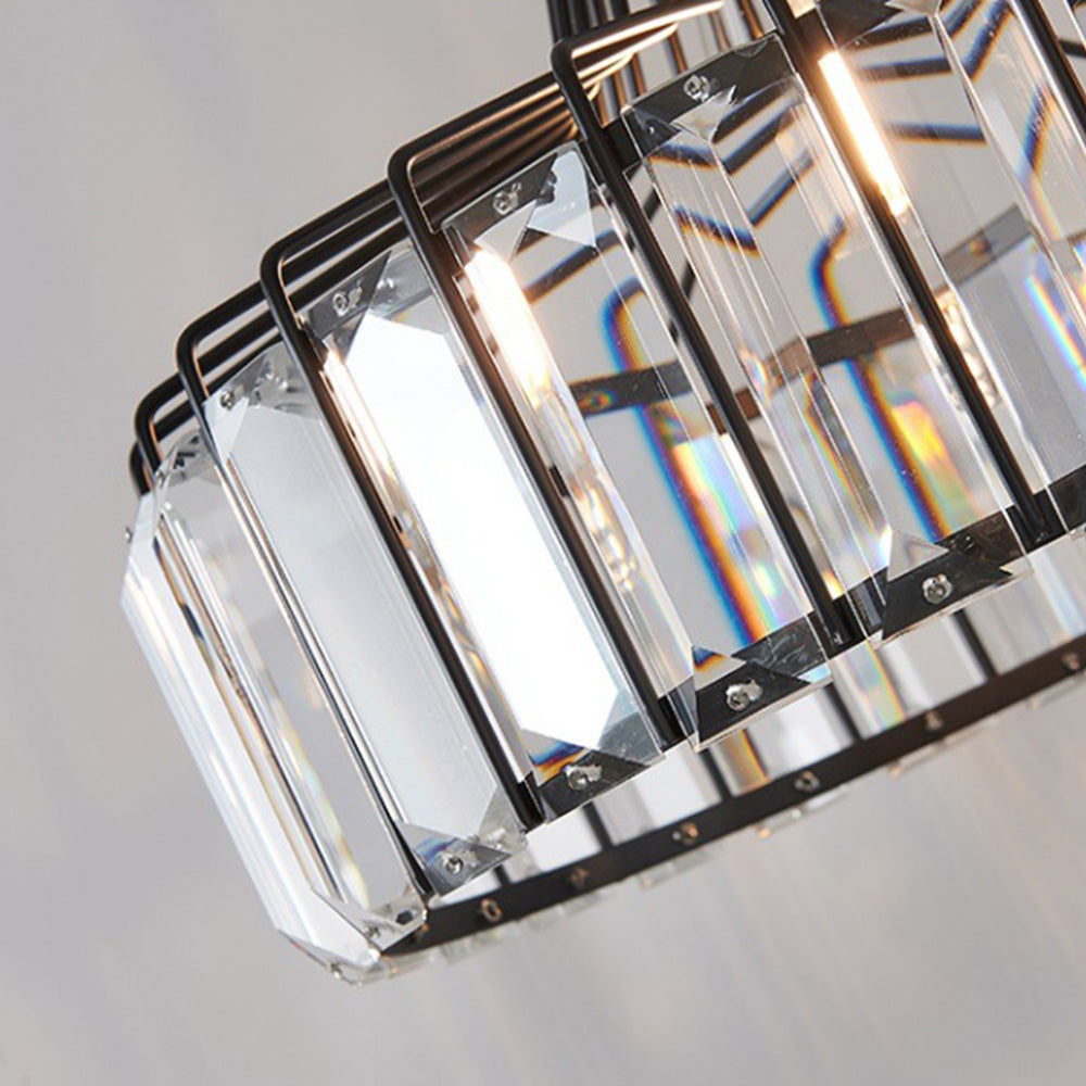 Zwarte Kristal Hanglamp