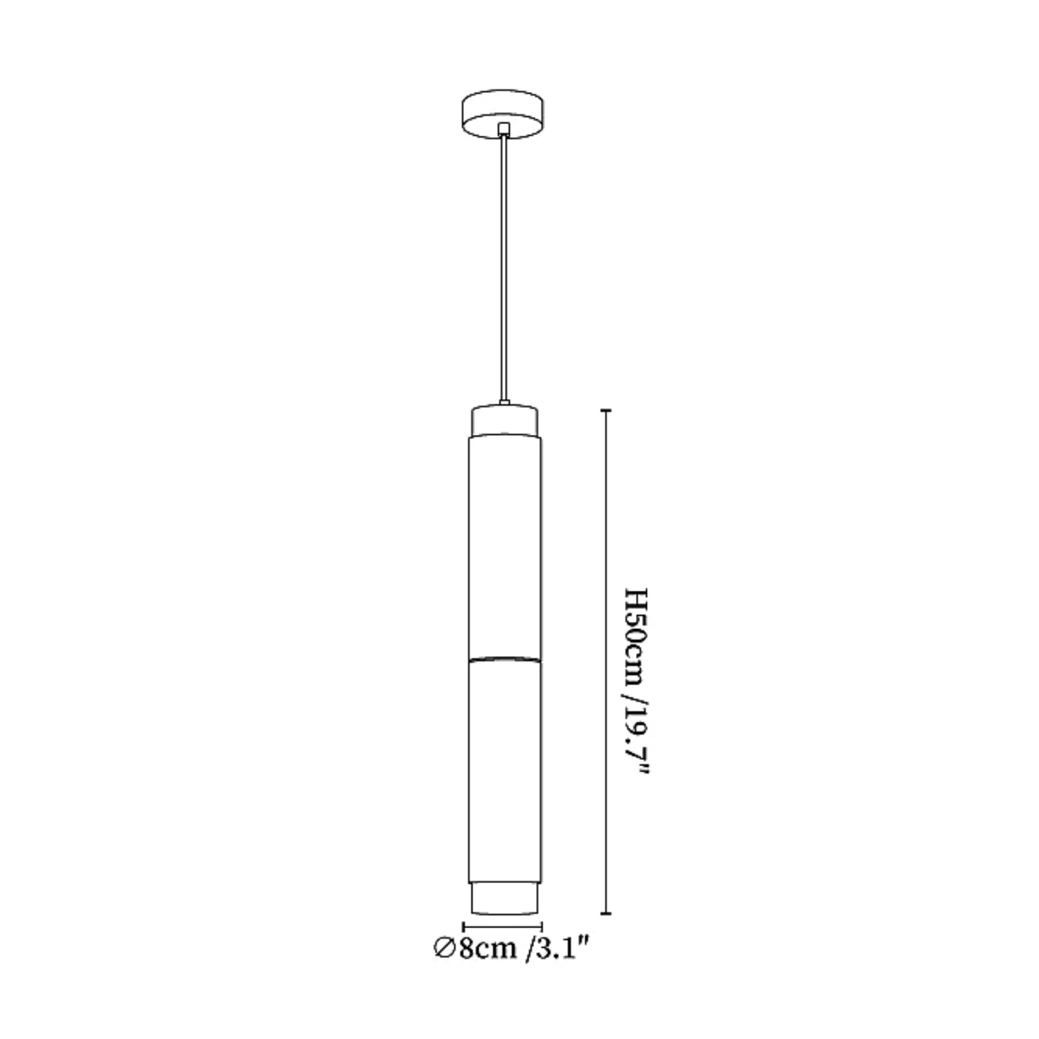 Lampada a sospensione Arza Albasten