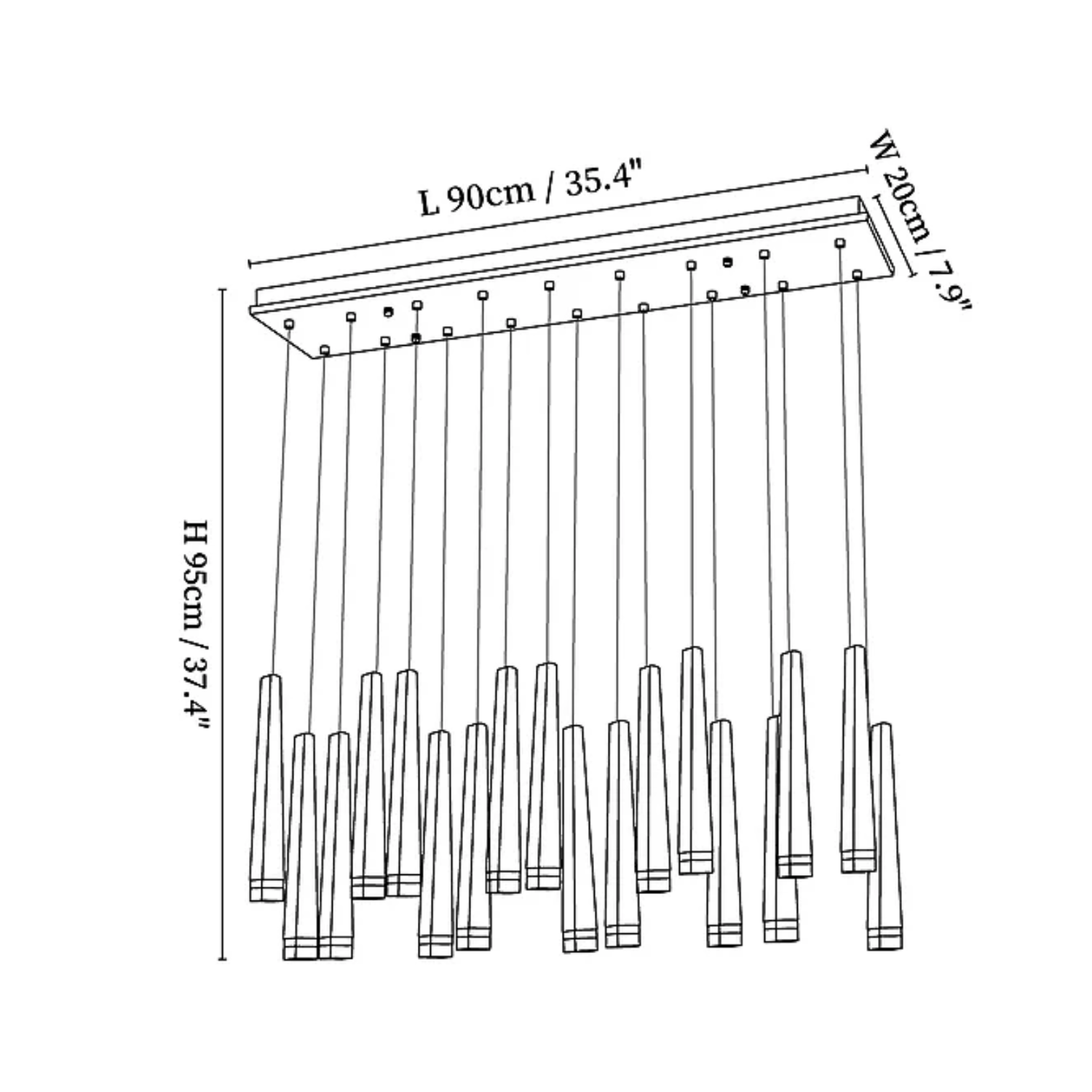 Lampada a sospensione Vuurhoutje