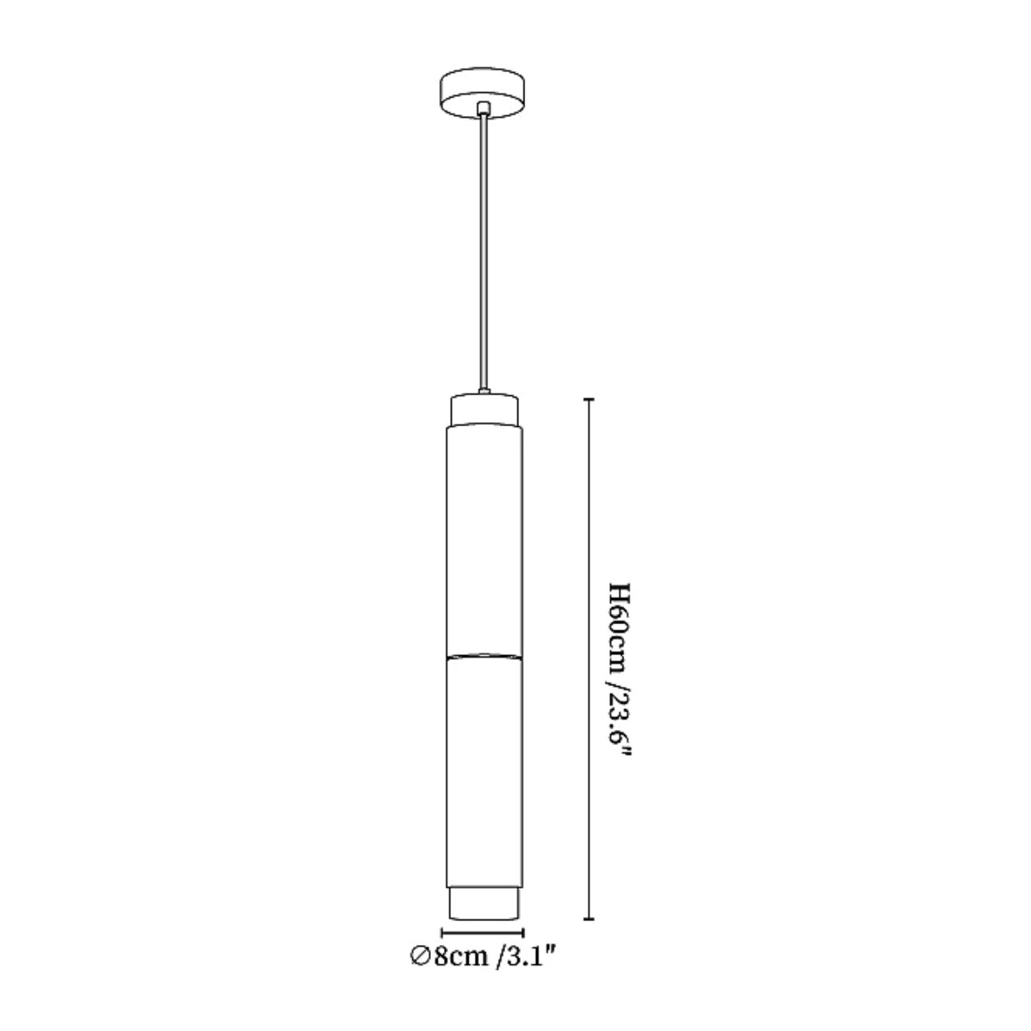 Lampada a sospensione Arza Albasten