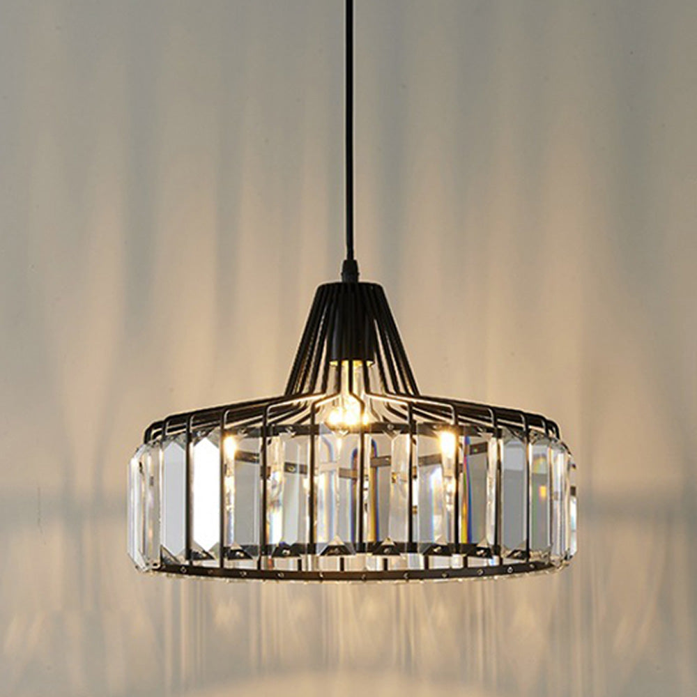 Zwarte Kristal Hanglamp