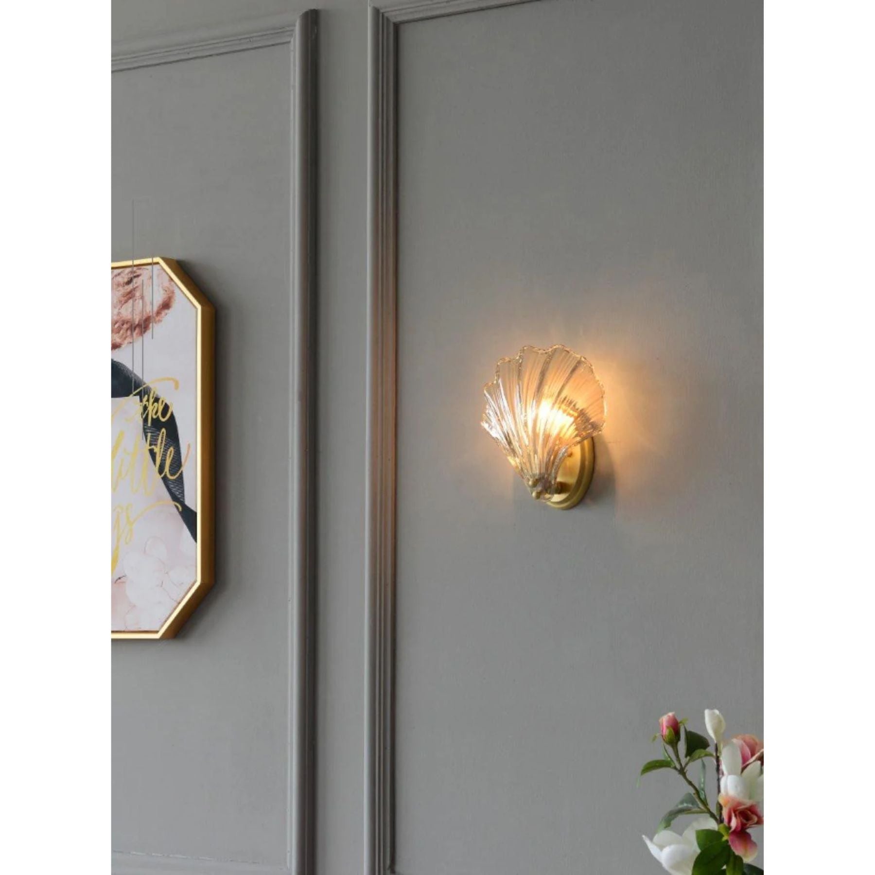 Sio Schelp Wandlamp