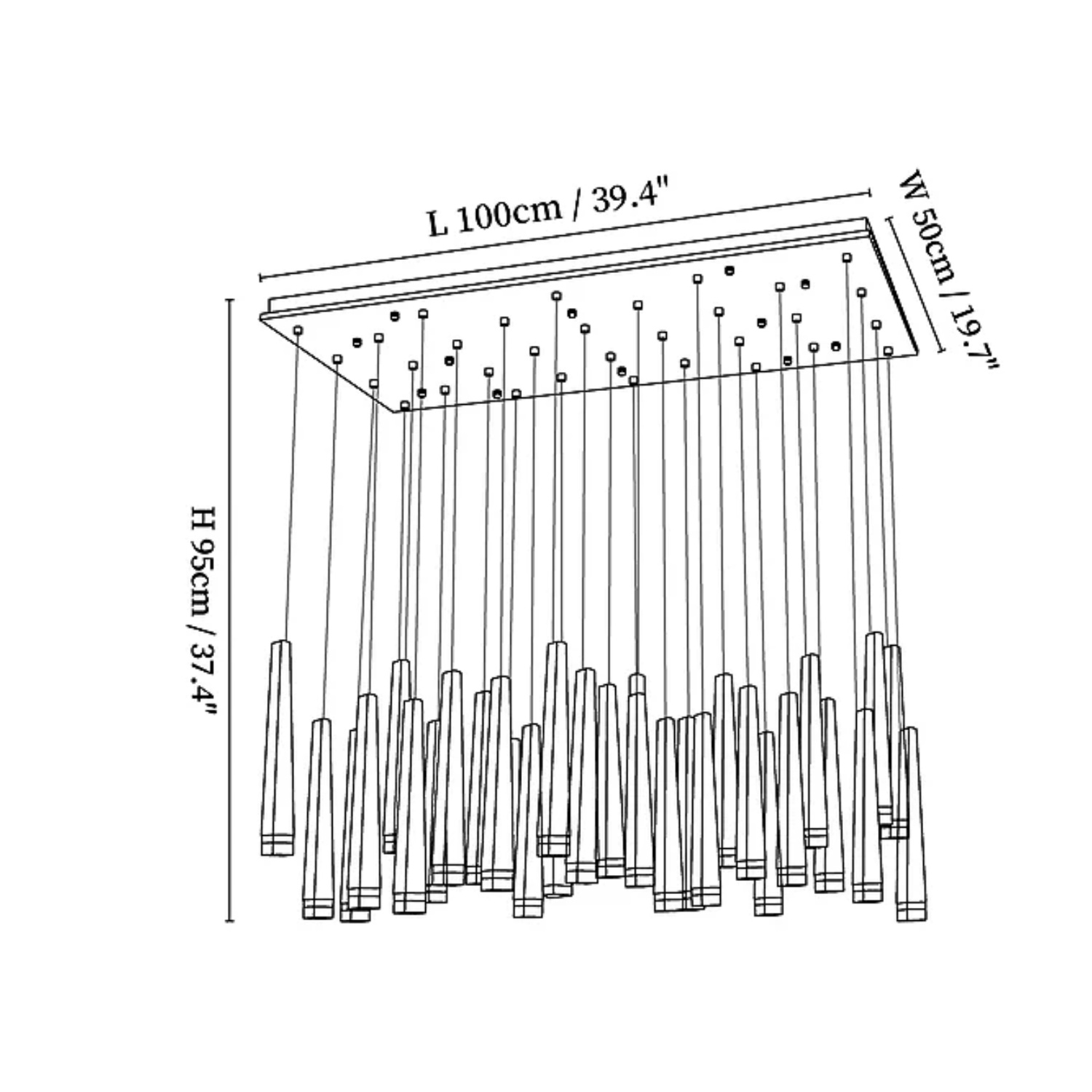 Lampada a sospensione Vuurhoutje