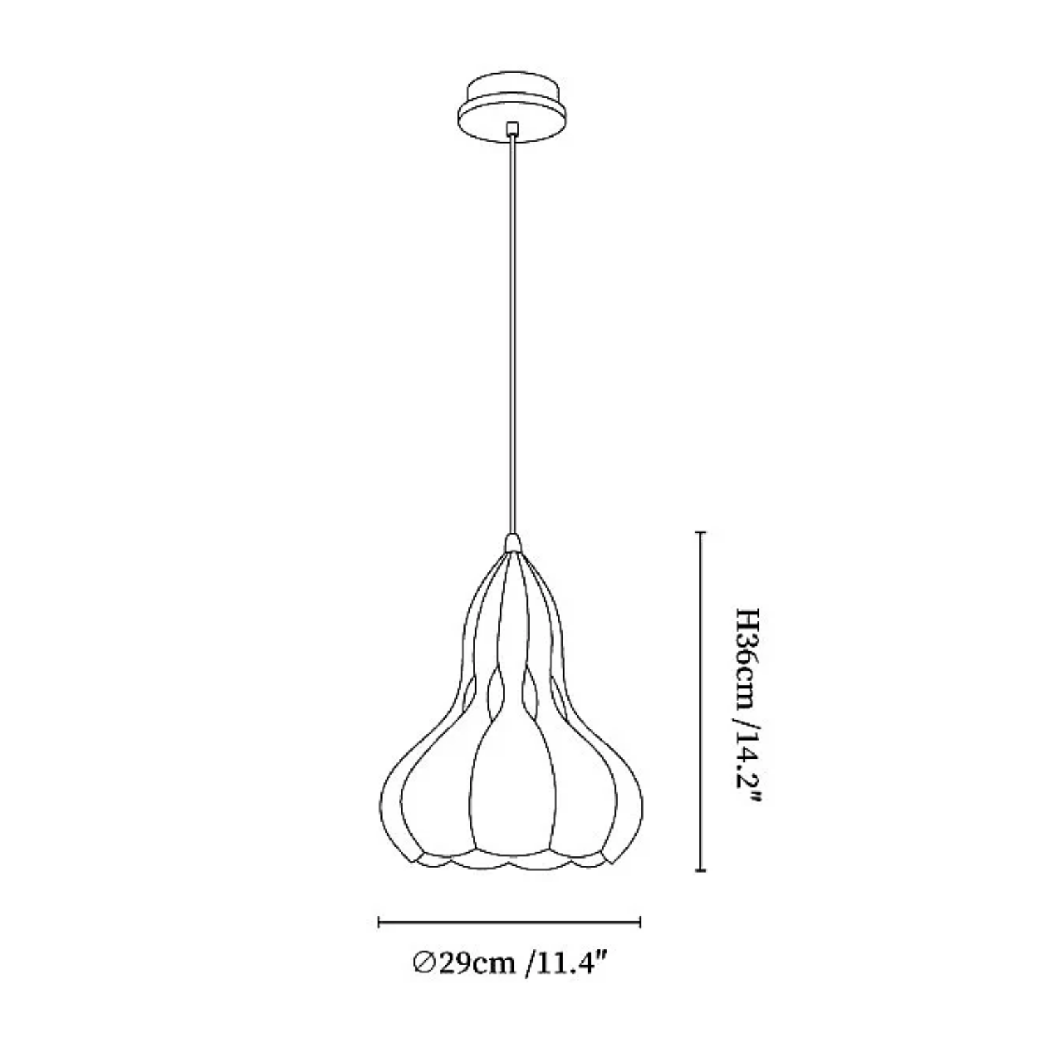 Lampada a sospensione Auresca