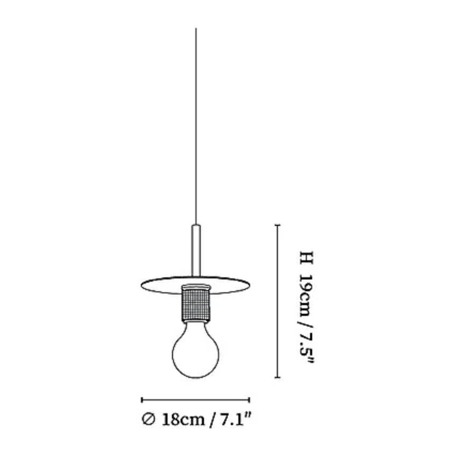 Lampada leggera Galemose